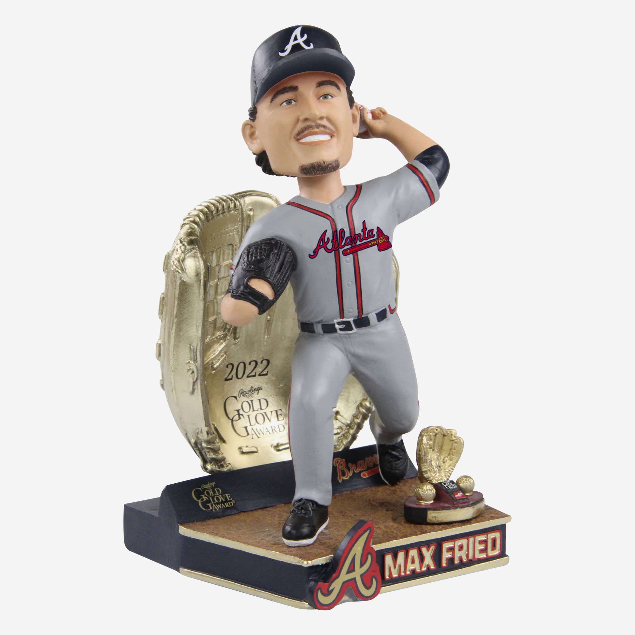 Max Fried Atlanta Braves 2022 Gold Glove Bobblehead - Image 4