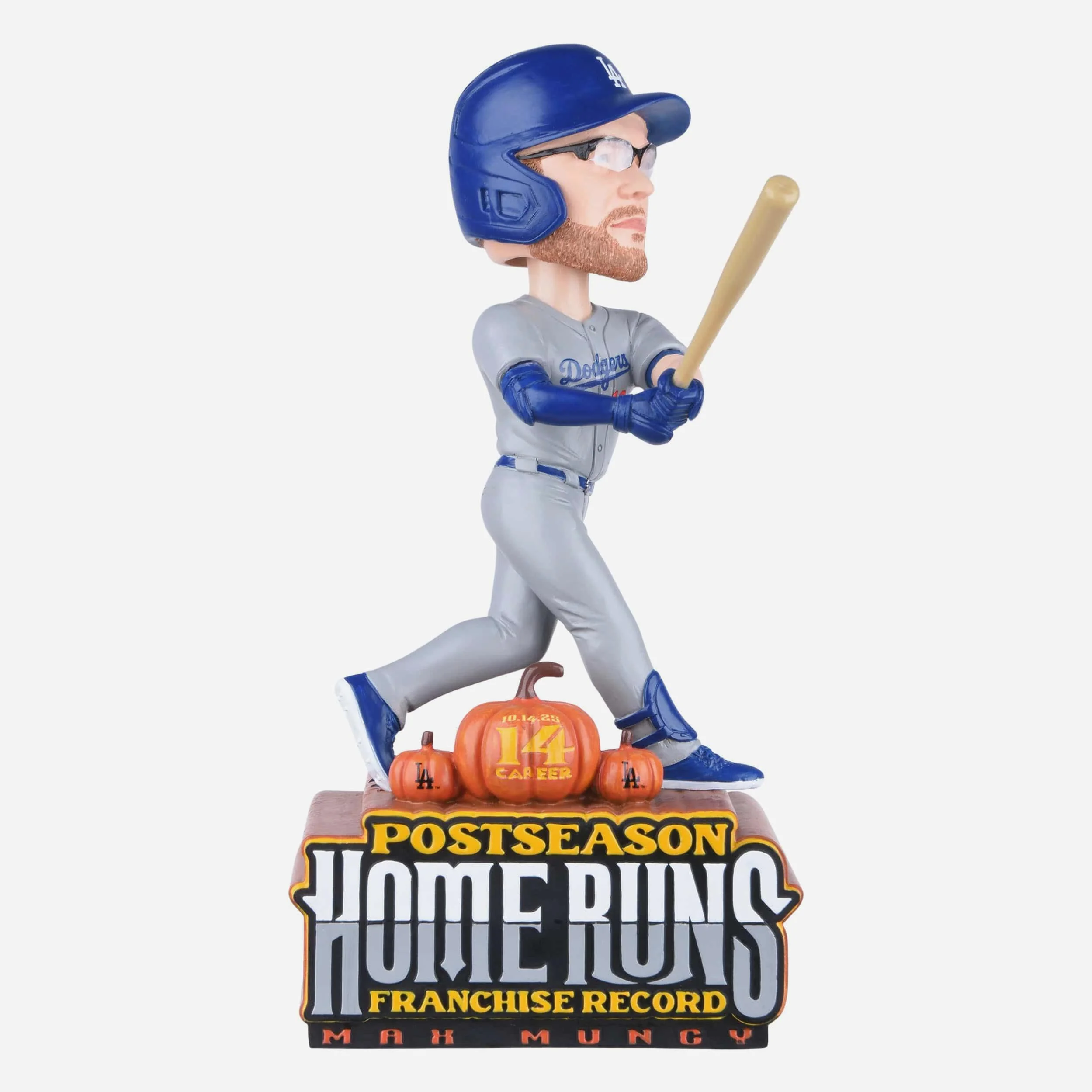 Max Muncy Los Angeles Dodgers Most Postseason Home Runs Franchise Record Bobblehead