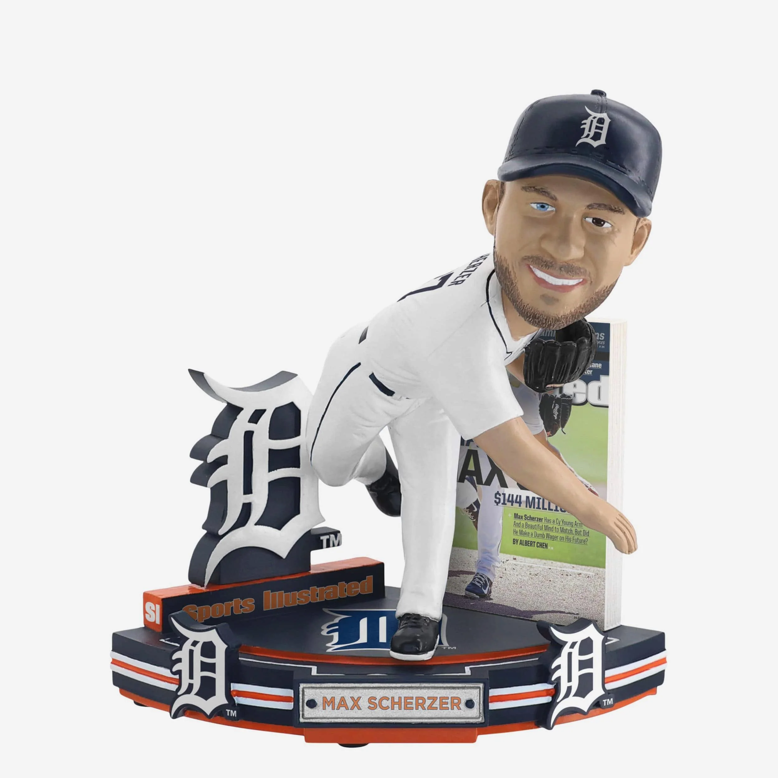 Max Scherzer Detroit Tigers Mad Max Sports Illustrated Cover Bobblehead
