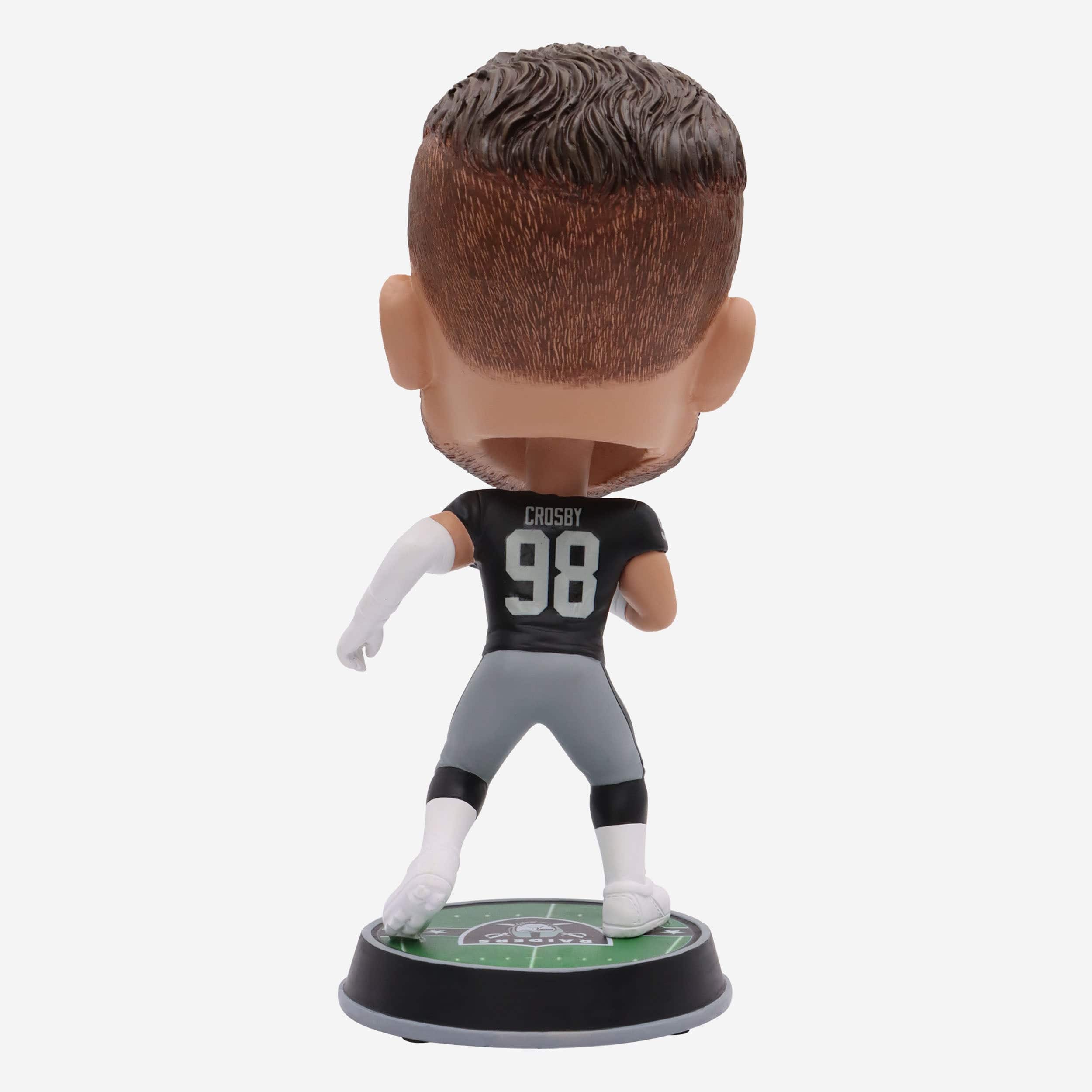 Maxx Crosby Las Vegas Raiders Field Stripe Bighead Bobblehead - Image 5
