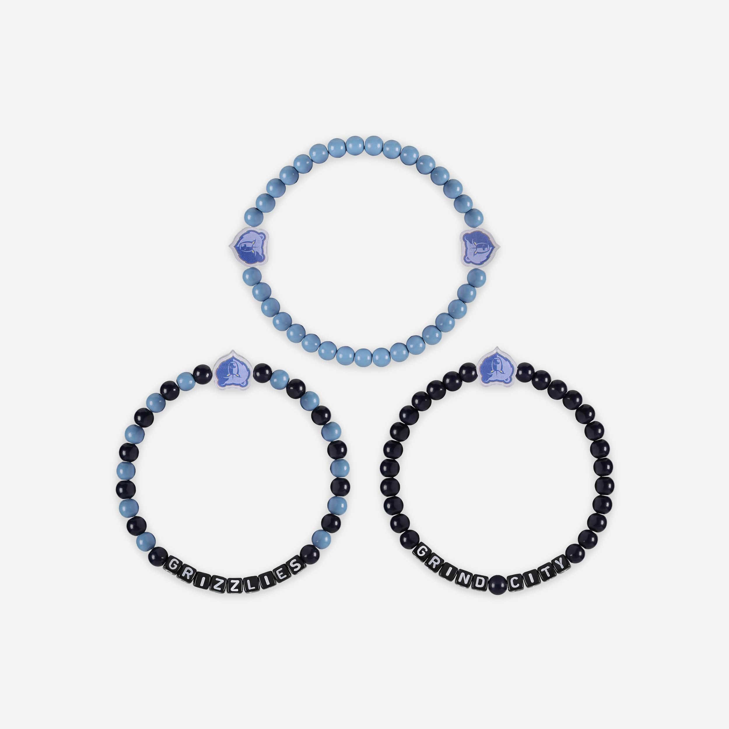 Memphis Grizzlies 3 Pack Beaded Friendship Bracelet - Image 3
