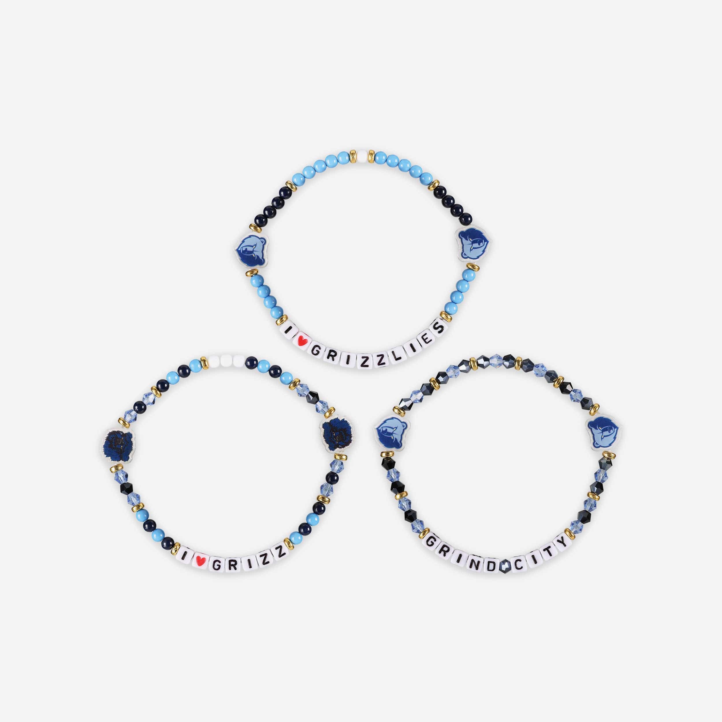 Memphis Grizzlies 3 Pack Friendship Bracelet - Image 3