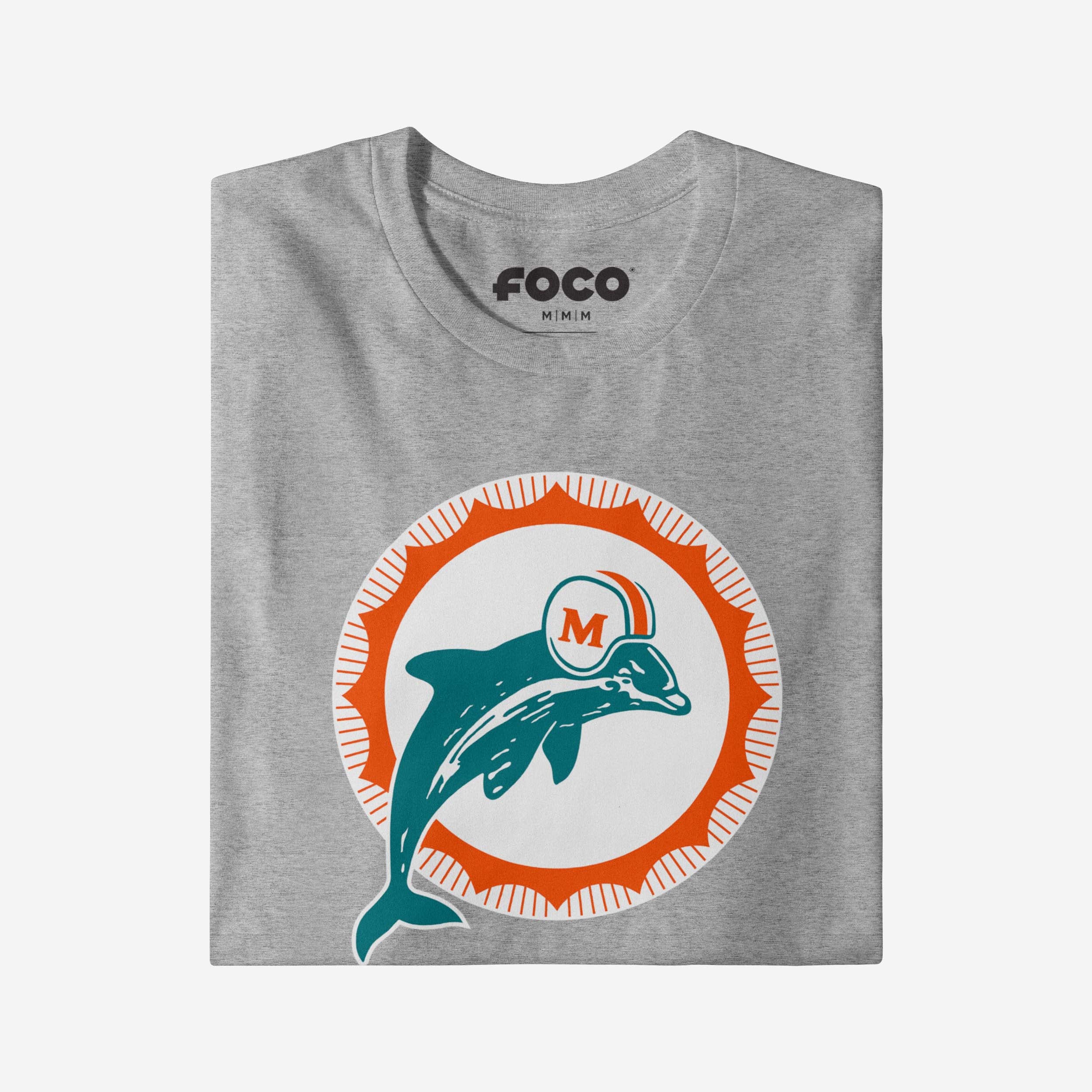 Miami Dolphins 1966 Retro Logo Long Sleeve T-Shirt - Image 4