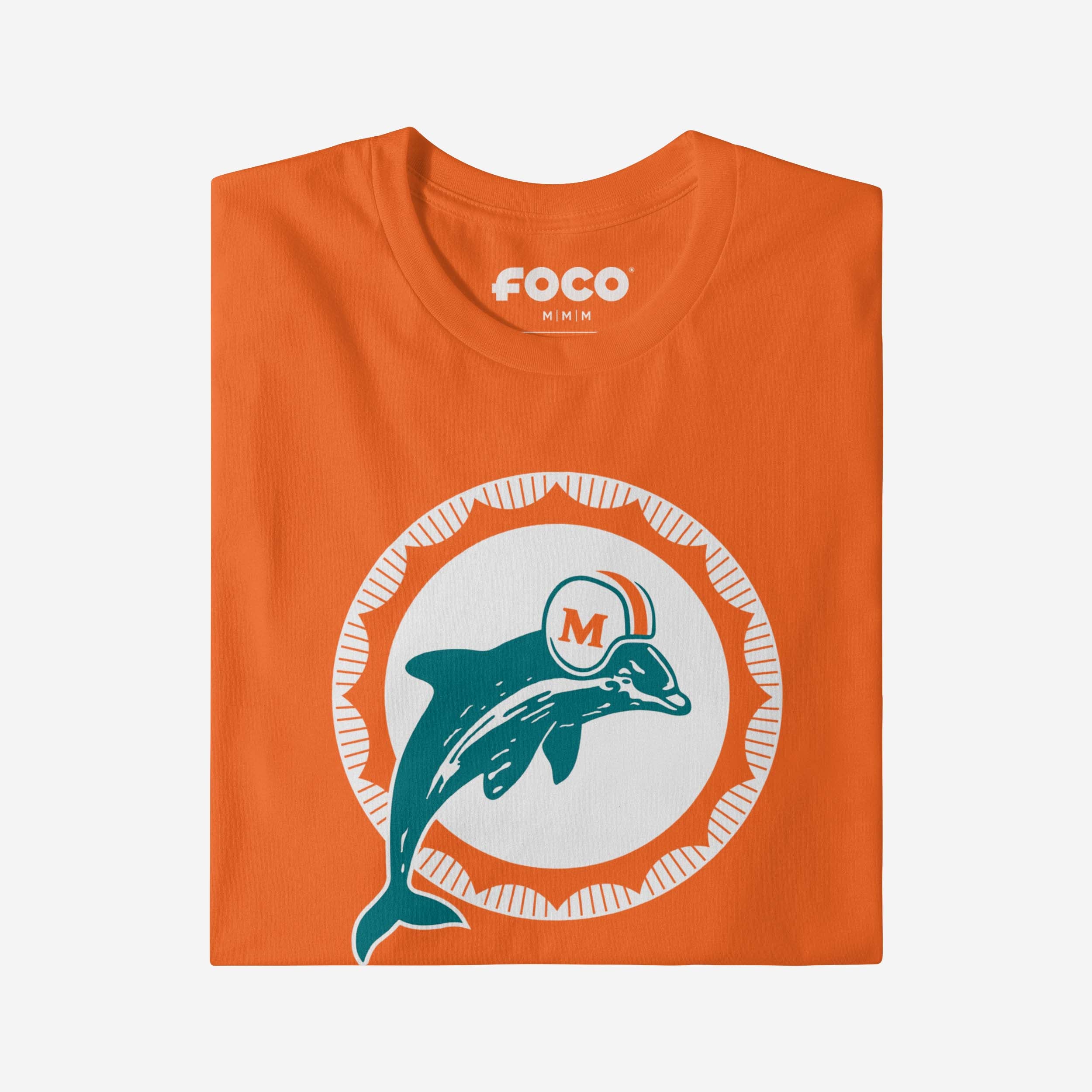 Miami Dolphins 1966 Retro Logo Long Sleeve T-Shirt - Image 8