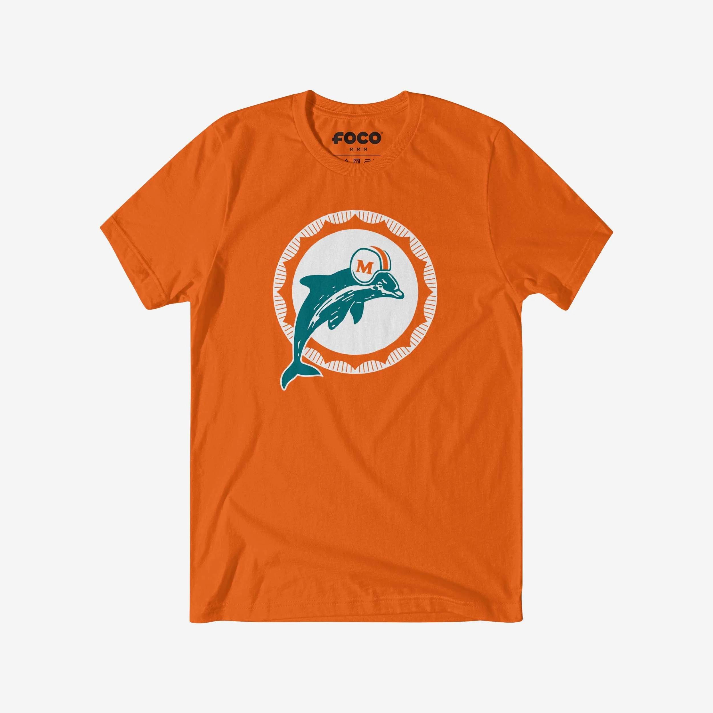 Miami Dolphins 1966 Retro Logo T-Shirt - Image 5