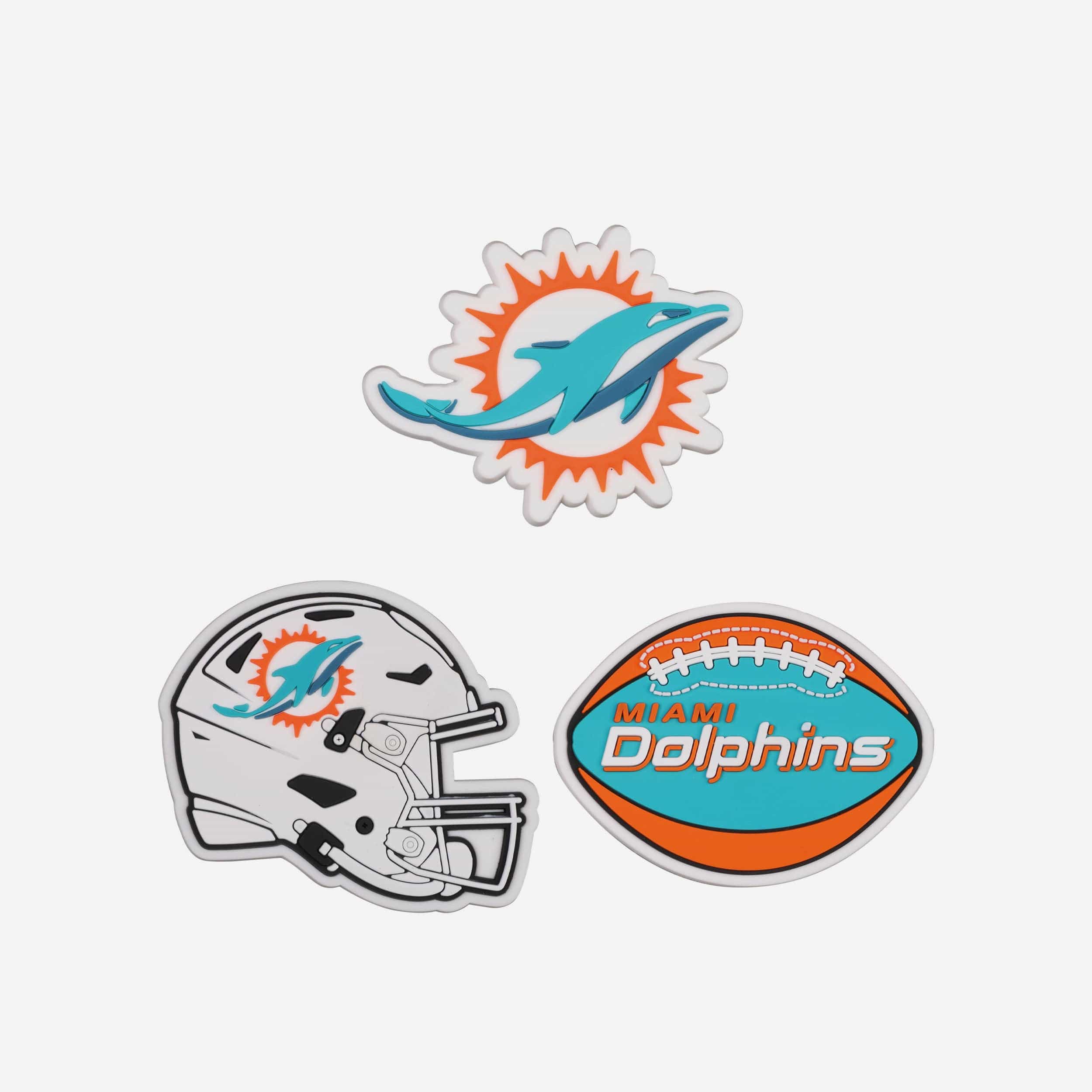 Miami Dolphins 3 Pack Tailgate Tote Charms
