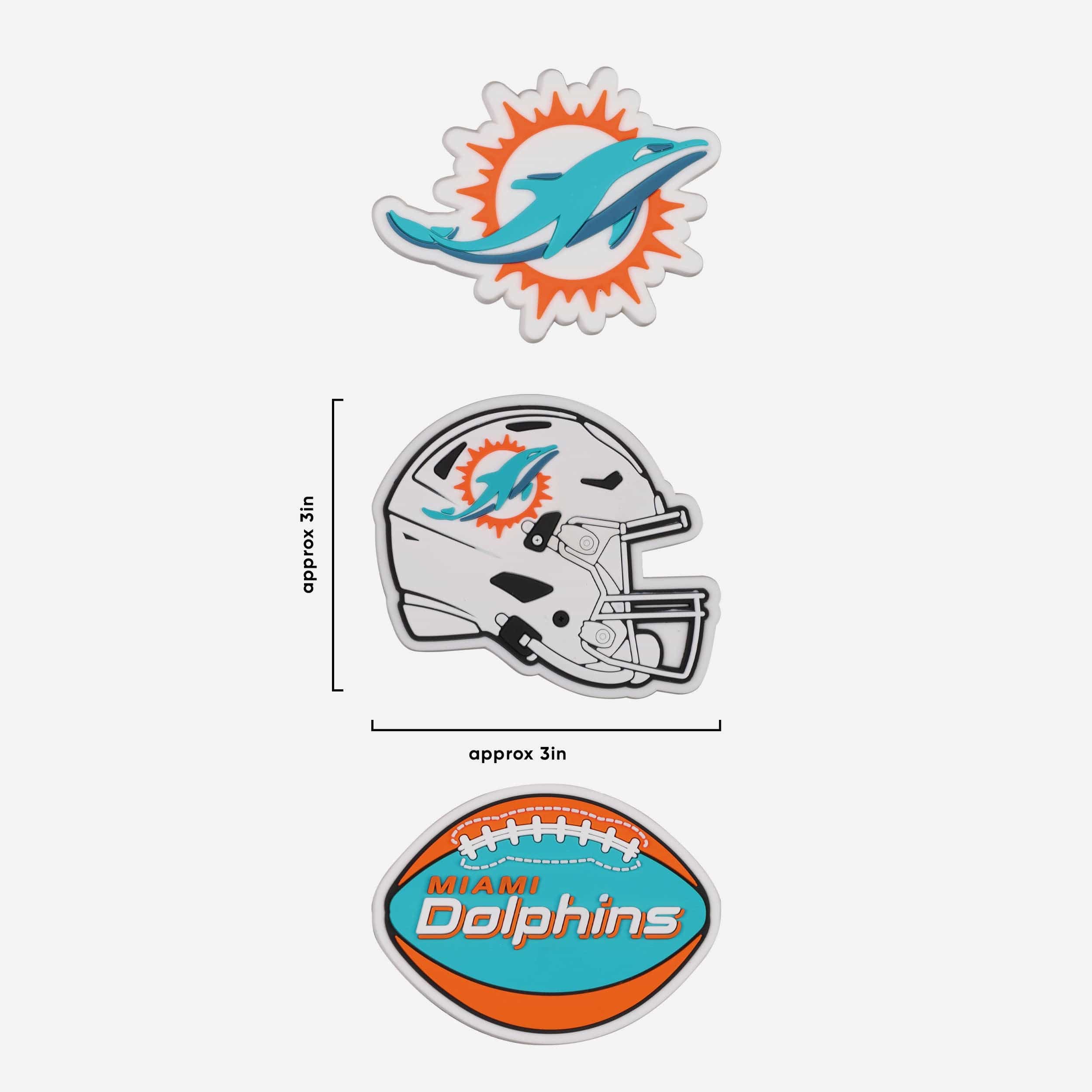 Miami Dolphins 3 Pack Tailgate Tote Charms - Image 4