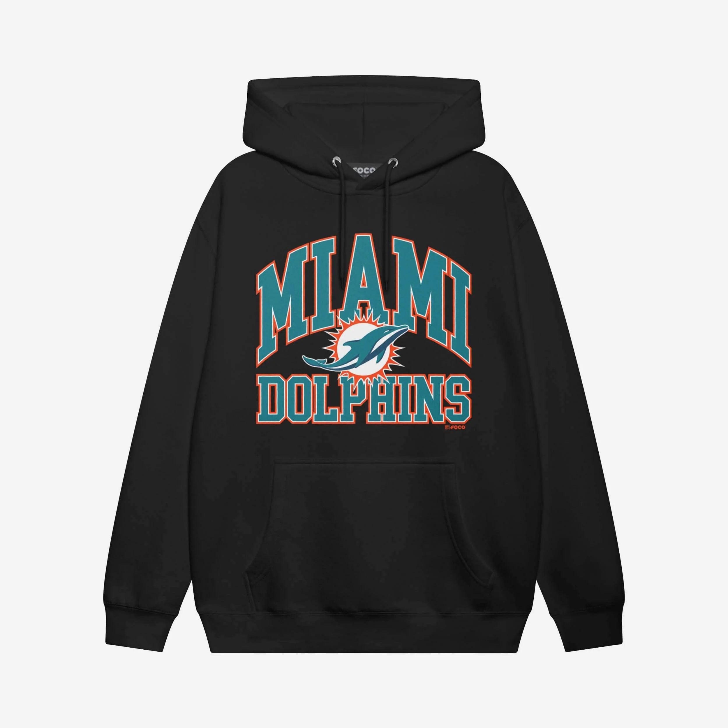 Miami Dolphins Arched Wordmark Hoodie