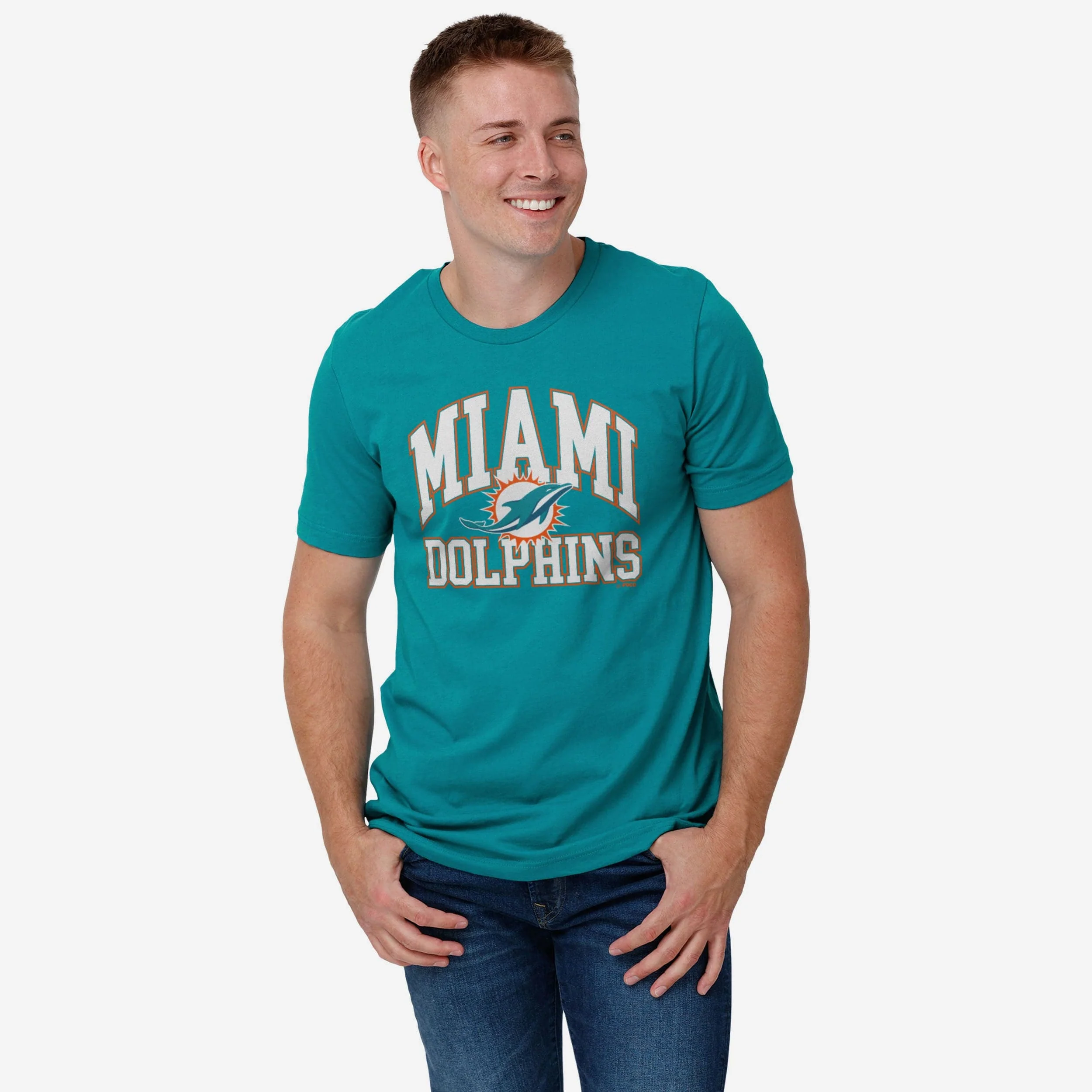Miami Dolphins Arched Wordmark T-Shirt - Image 2