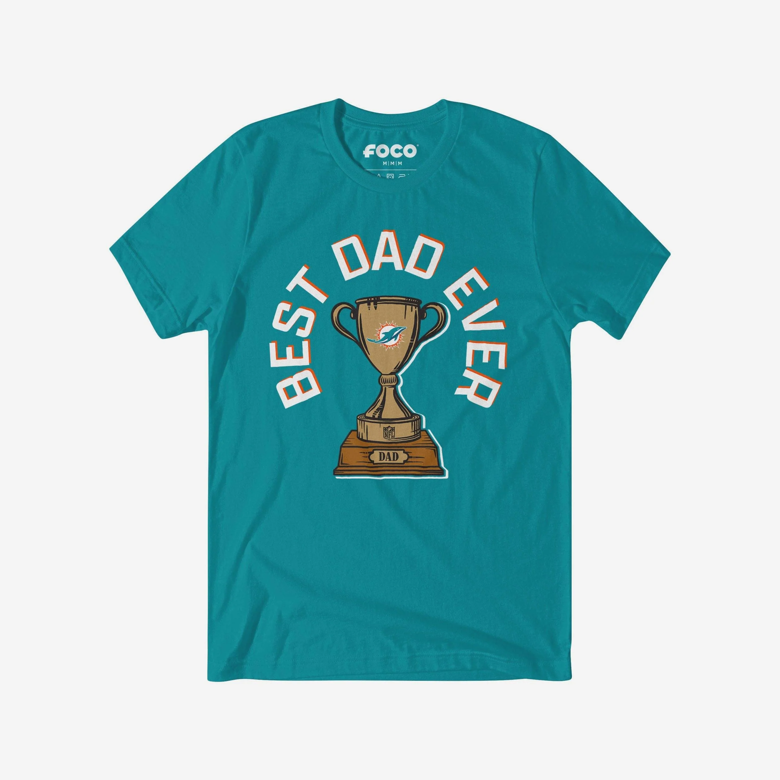 Miami Dolphins Best Dad Ever Trophy T-Shirt