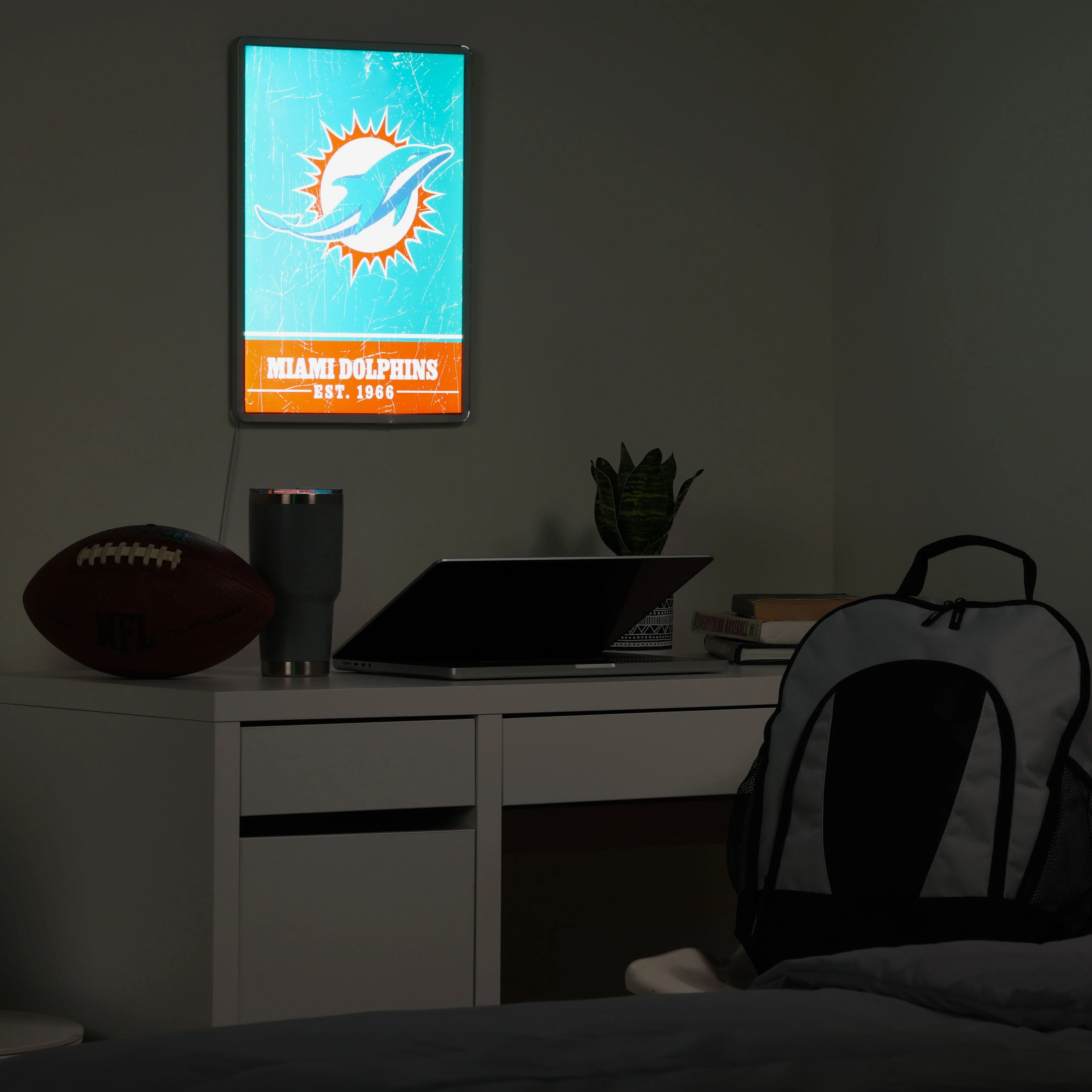 Miami Dolphins Big Logo Backlit Sign - Image 3
