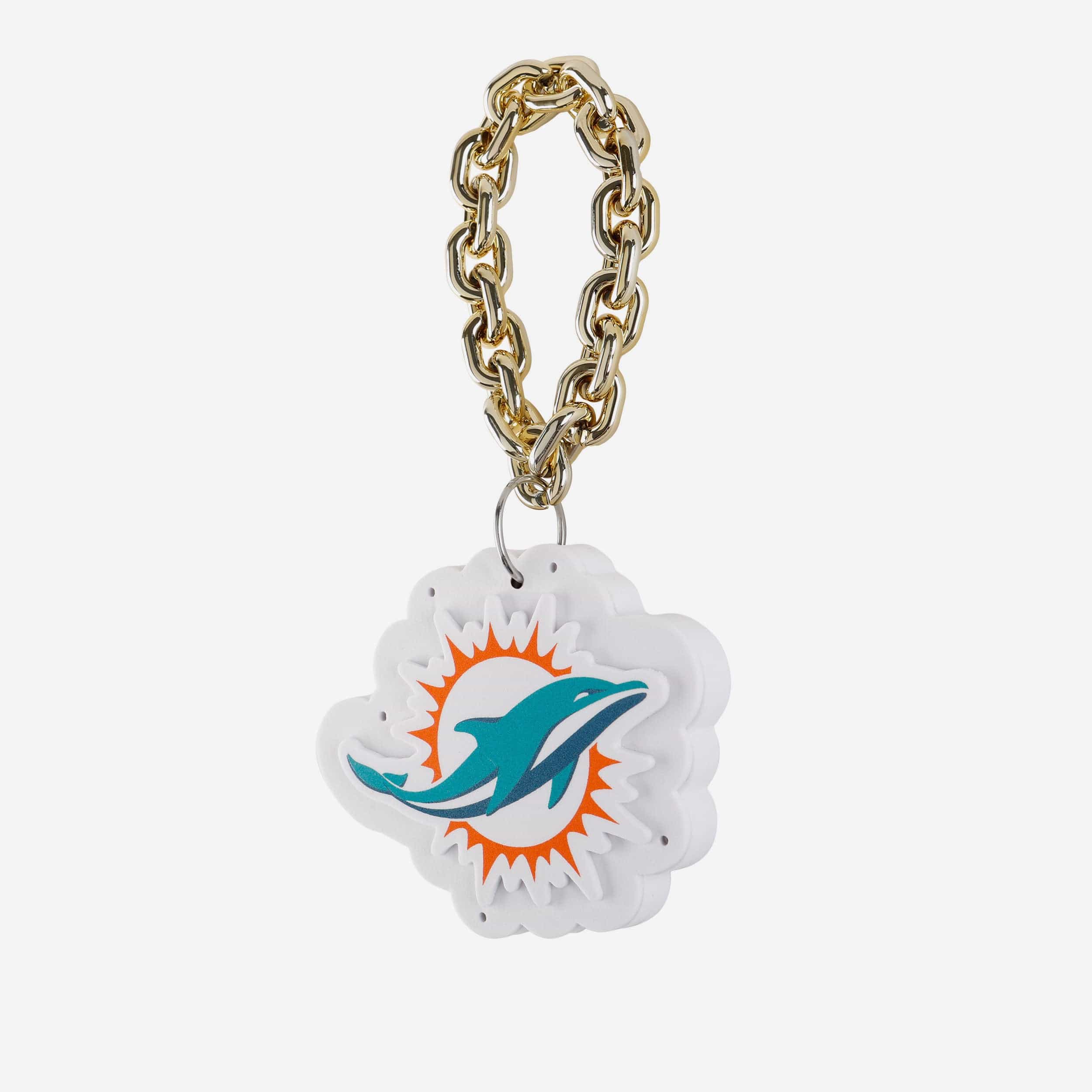 Miami Dolphins Big Logo Light Up Chain Ornament - Image 2