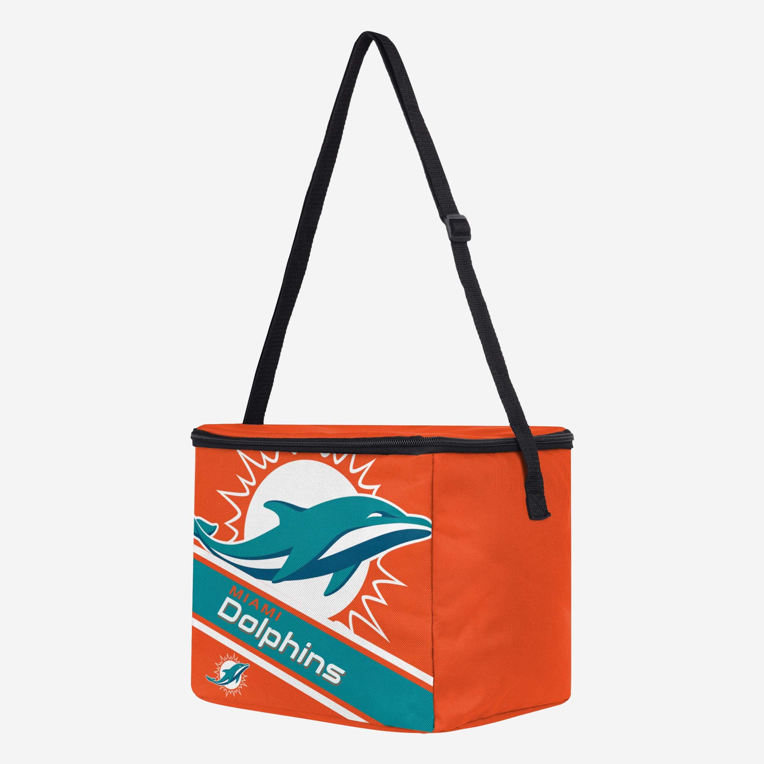 Miami Dolphins Big Logo Stripe 12 Pack Cooler - Image 2