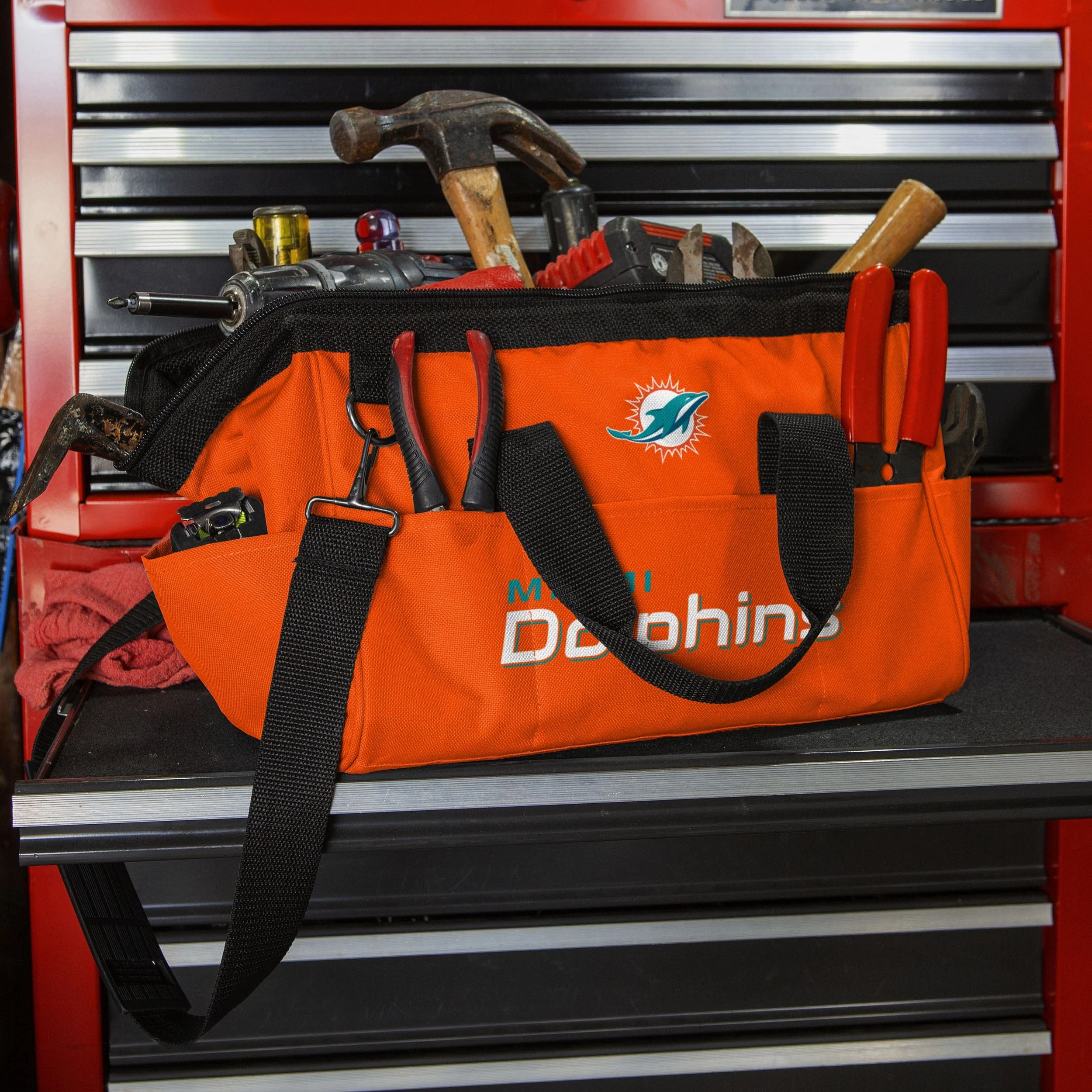 Miami Dolphins Big Logo Tool Bag - Image 4