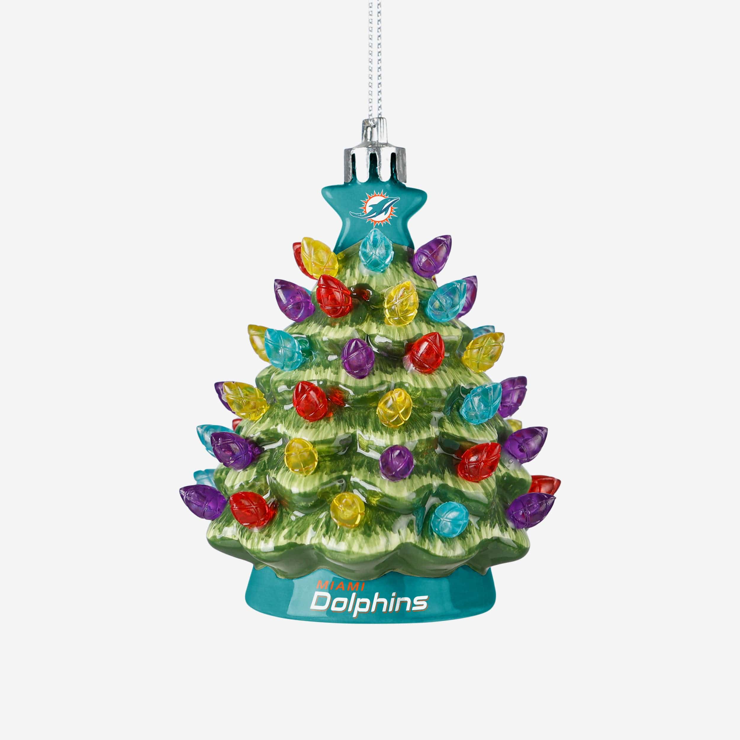 Miami Dolphins Ceramic Tree Ornament