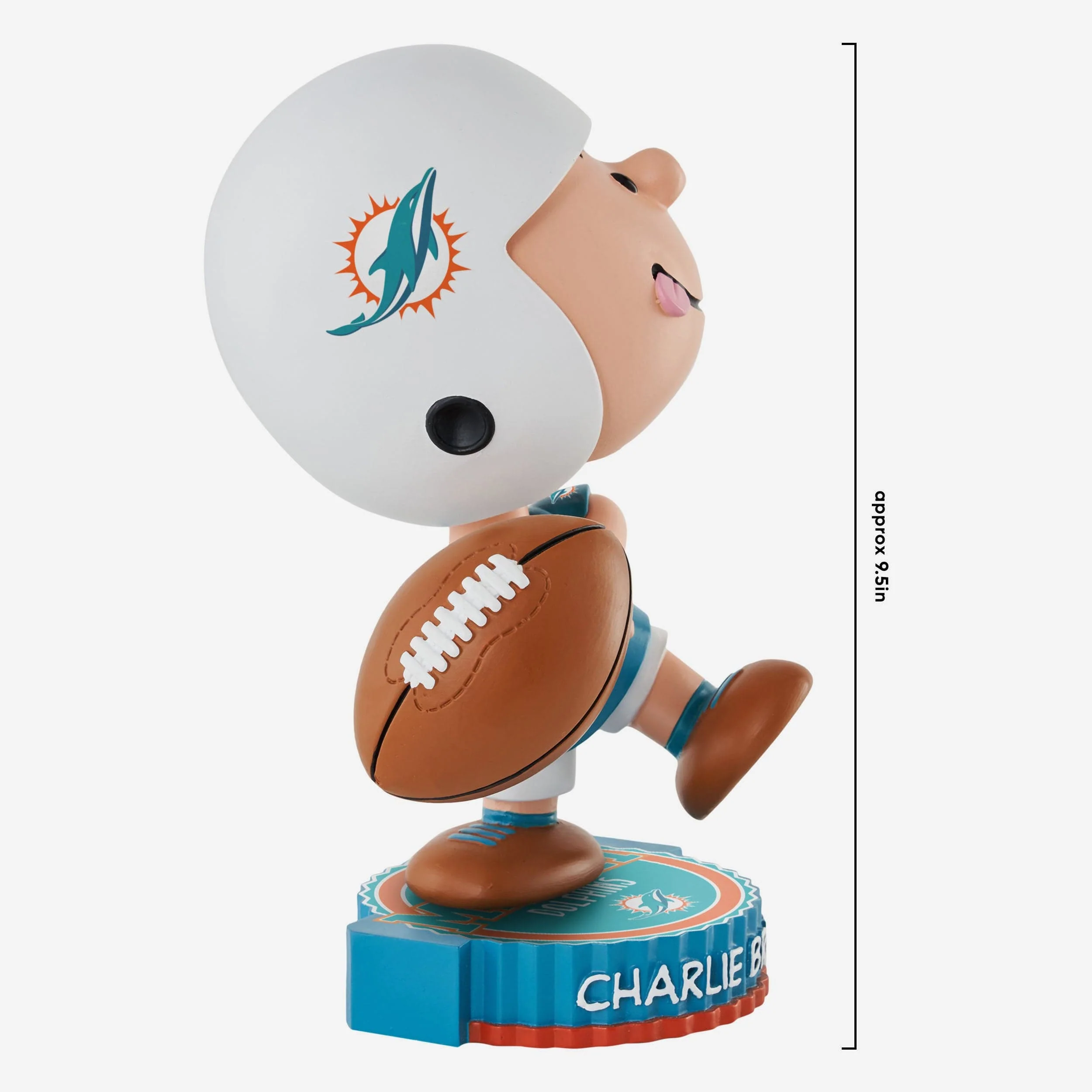 Miami Dolphins Charlie Brown Peanuts Bighead Bobblehead - Image 4