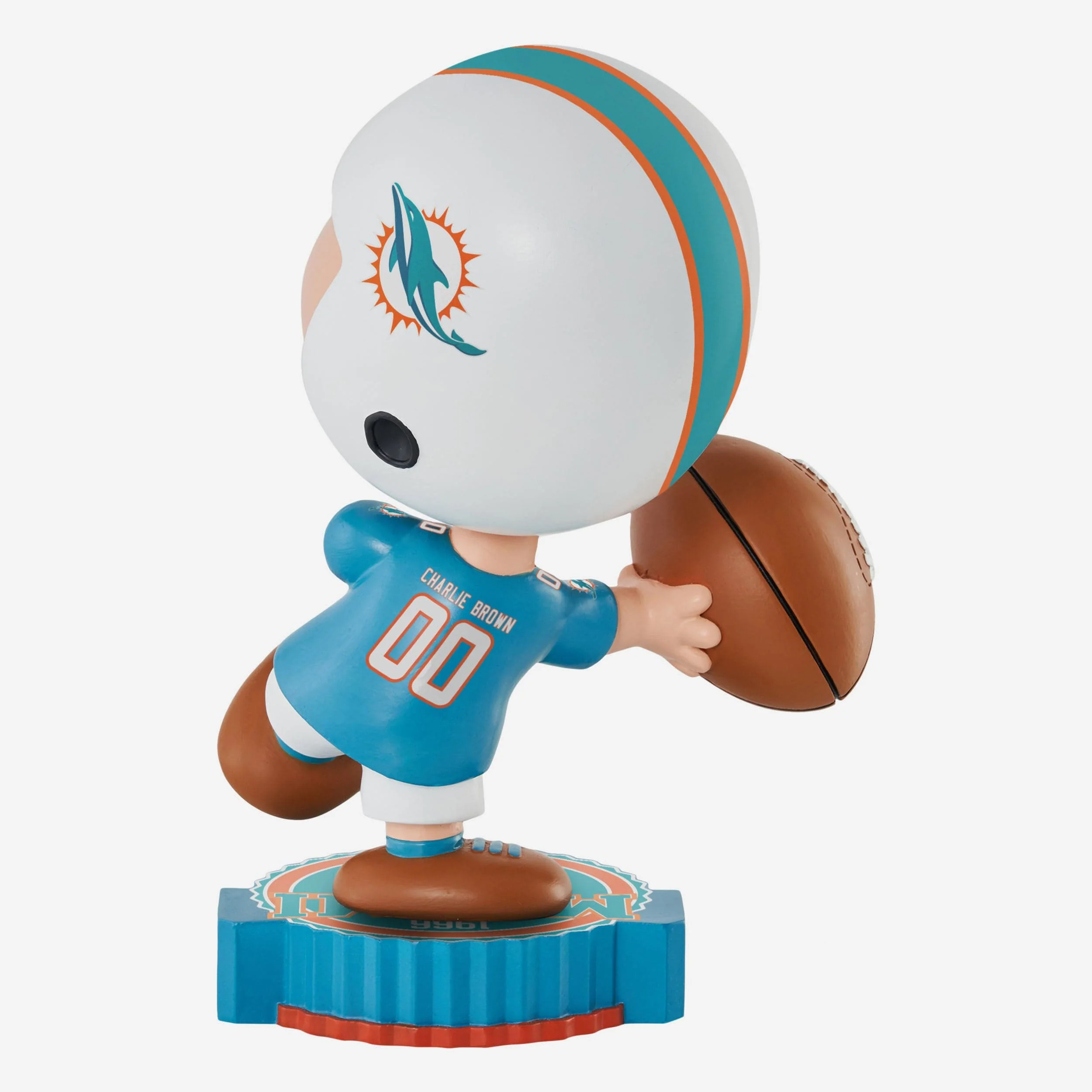 Miami Dolphins Charlie Brown Peanuts Bighead Bobblehead - Image 5
