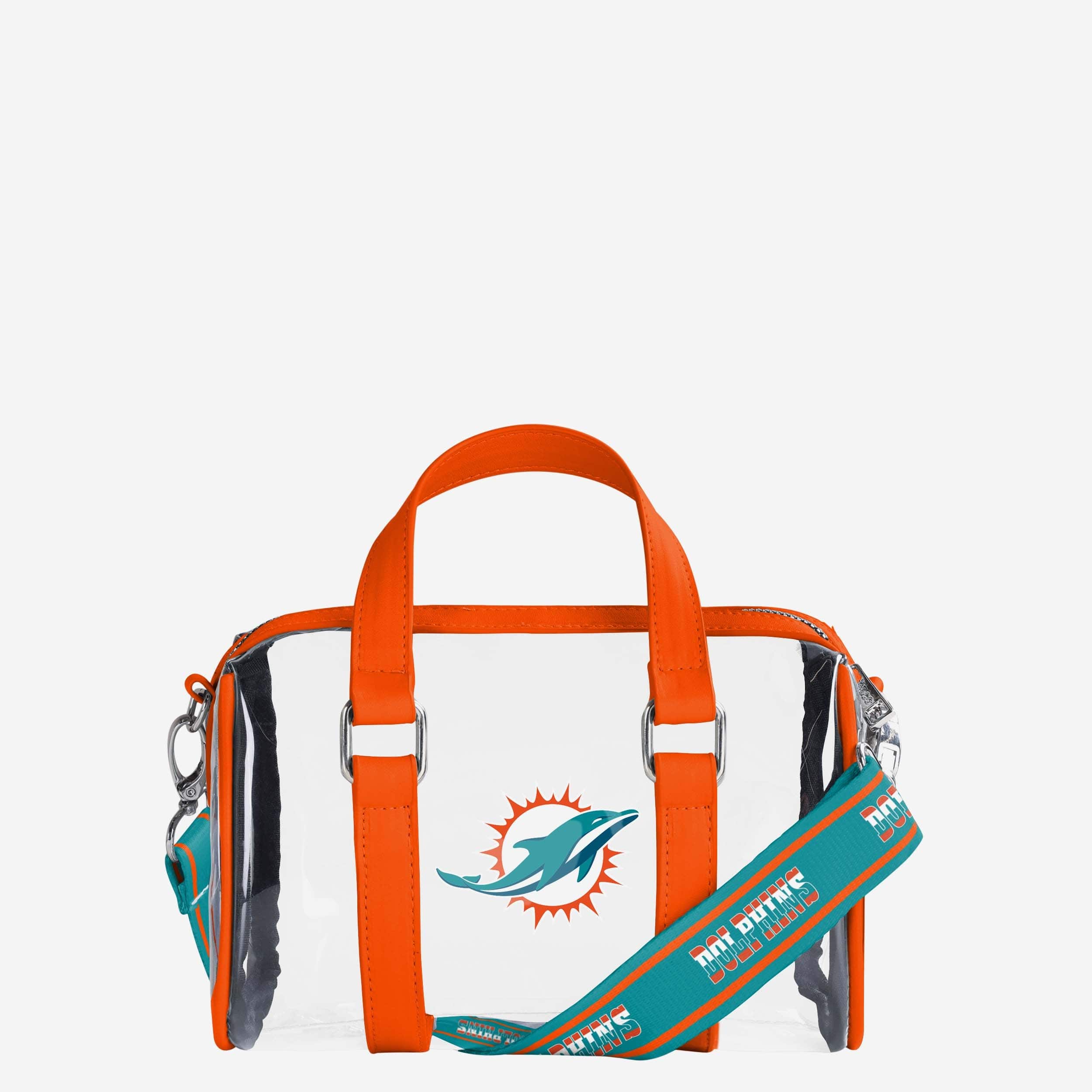 Miami Dolphins Clear Barrel Bag