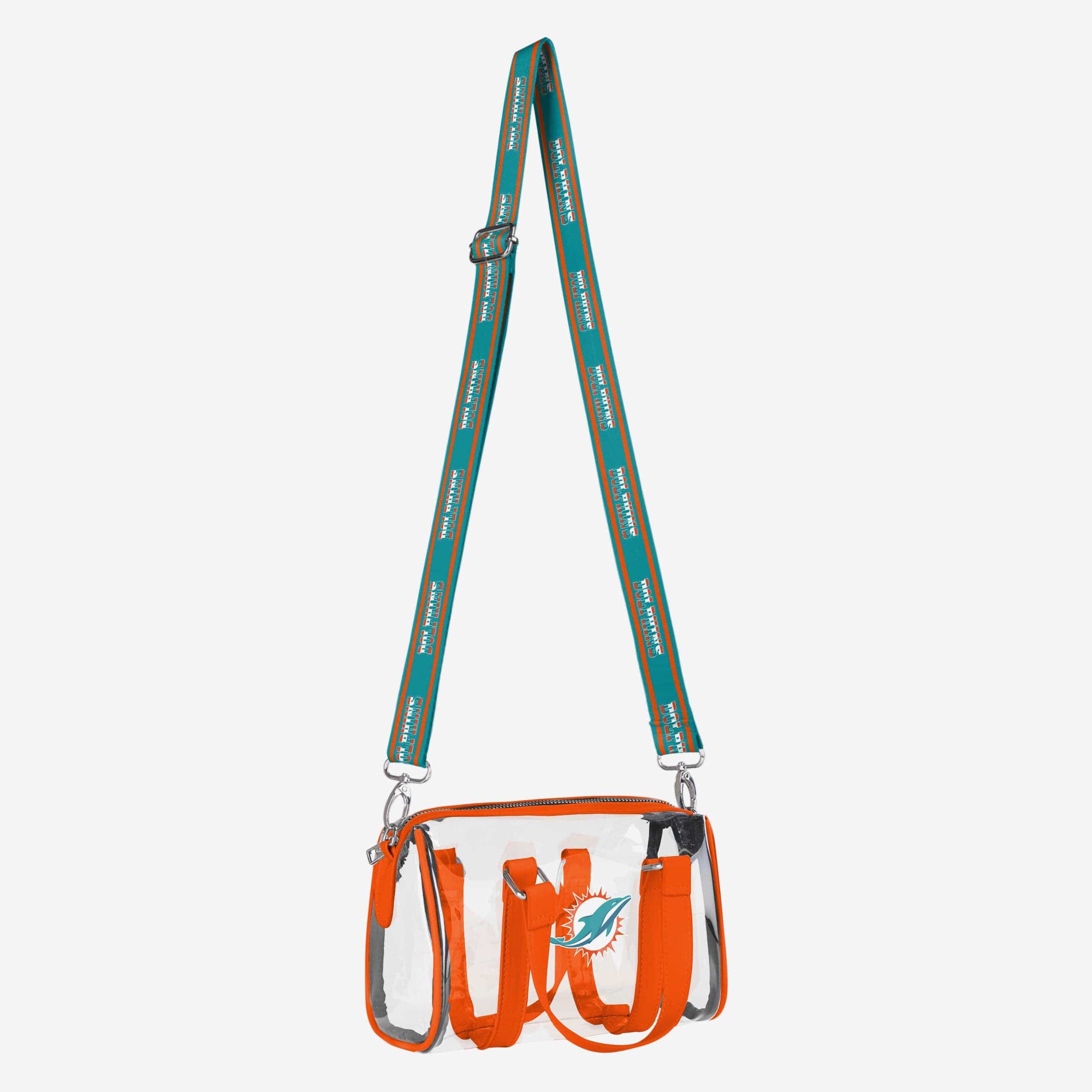 Miami Dolphins Clear Barrel Bag - Image 2