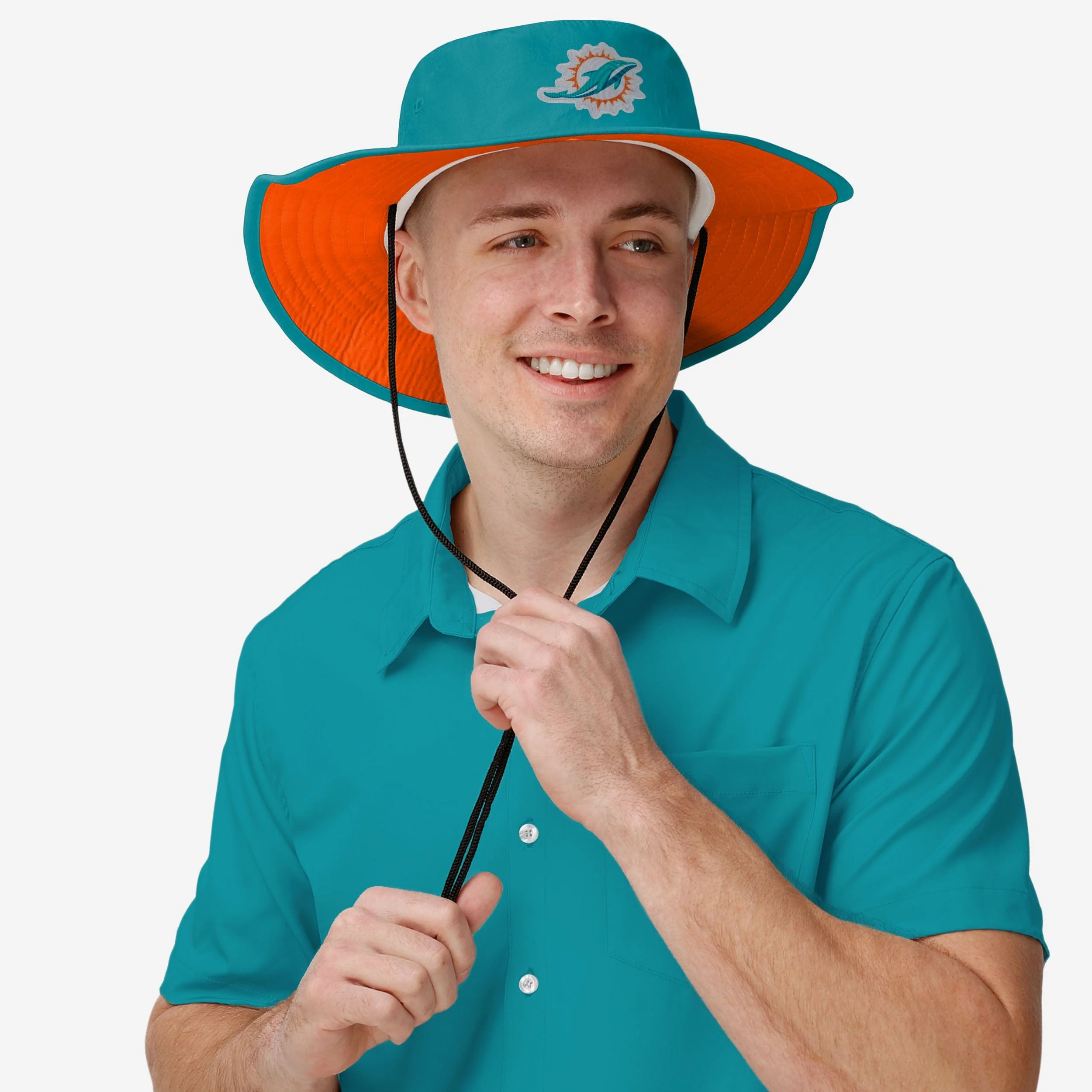 Miami Dolphins Colorblock Boonie Hat - Image 3