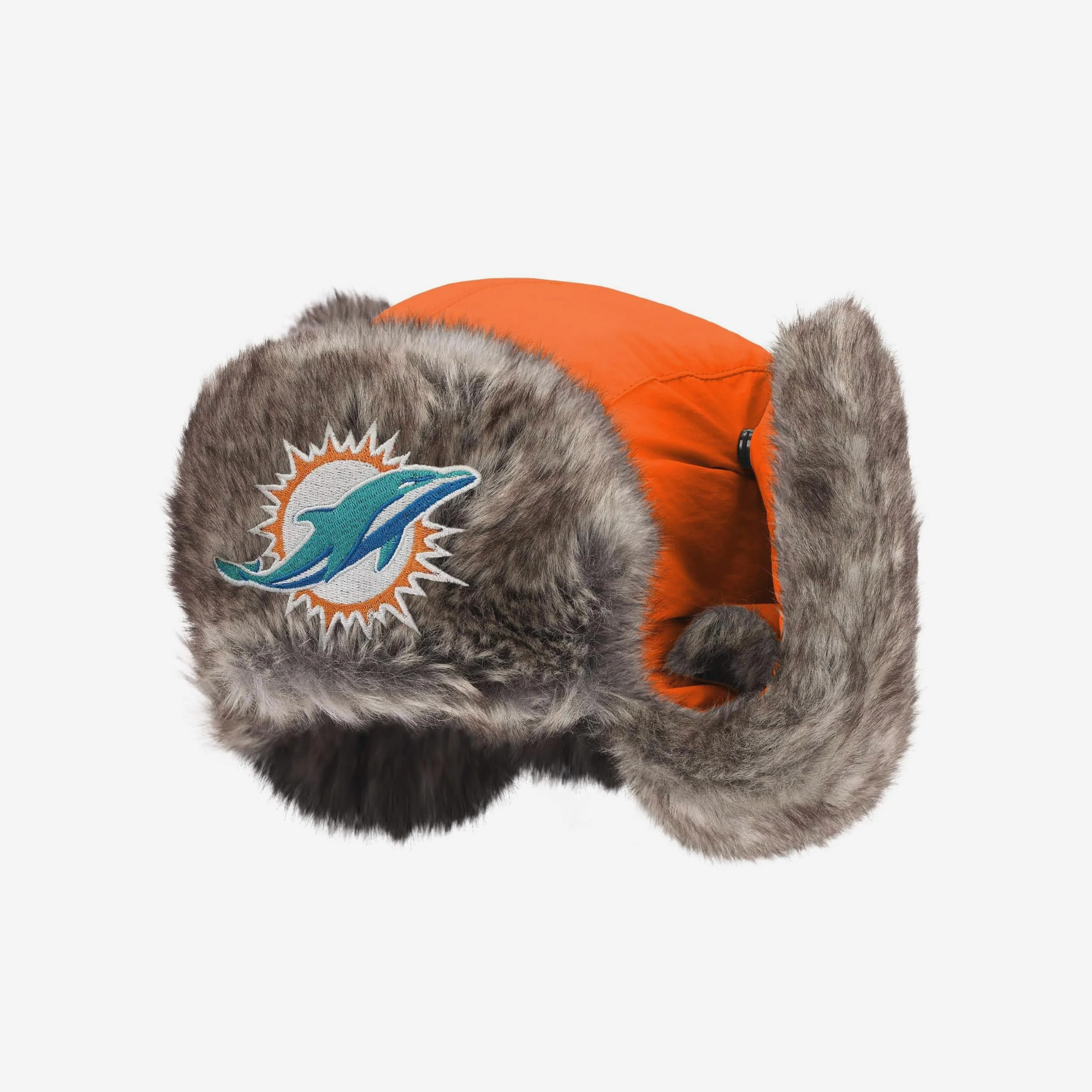 Miami Dolphins Faux Fur Trapper Hat - Image 4
