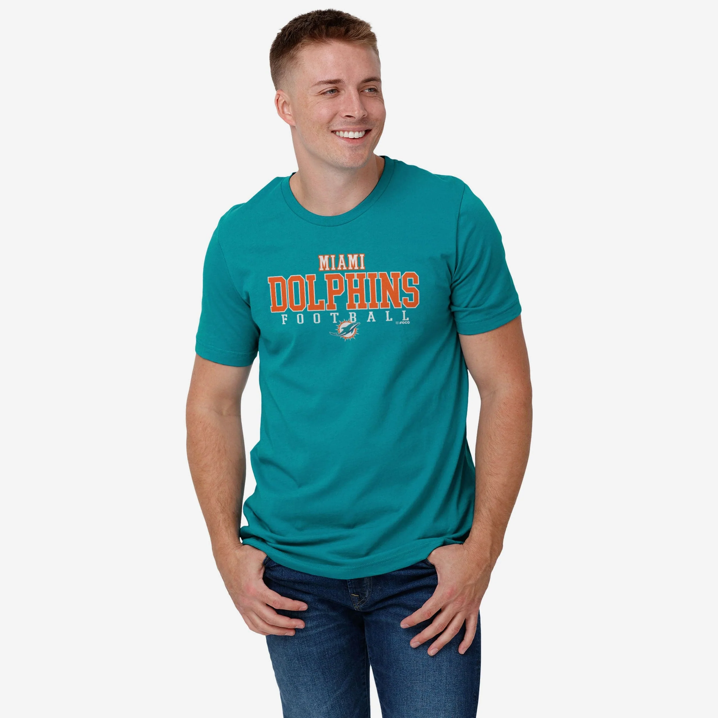 Miami Dolphins Football Wordmark T-Shirt - Image 2