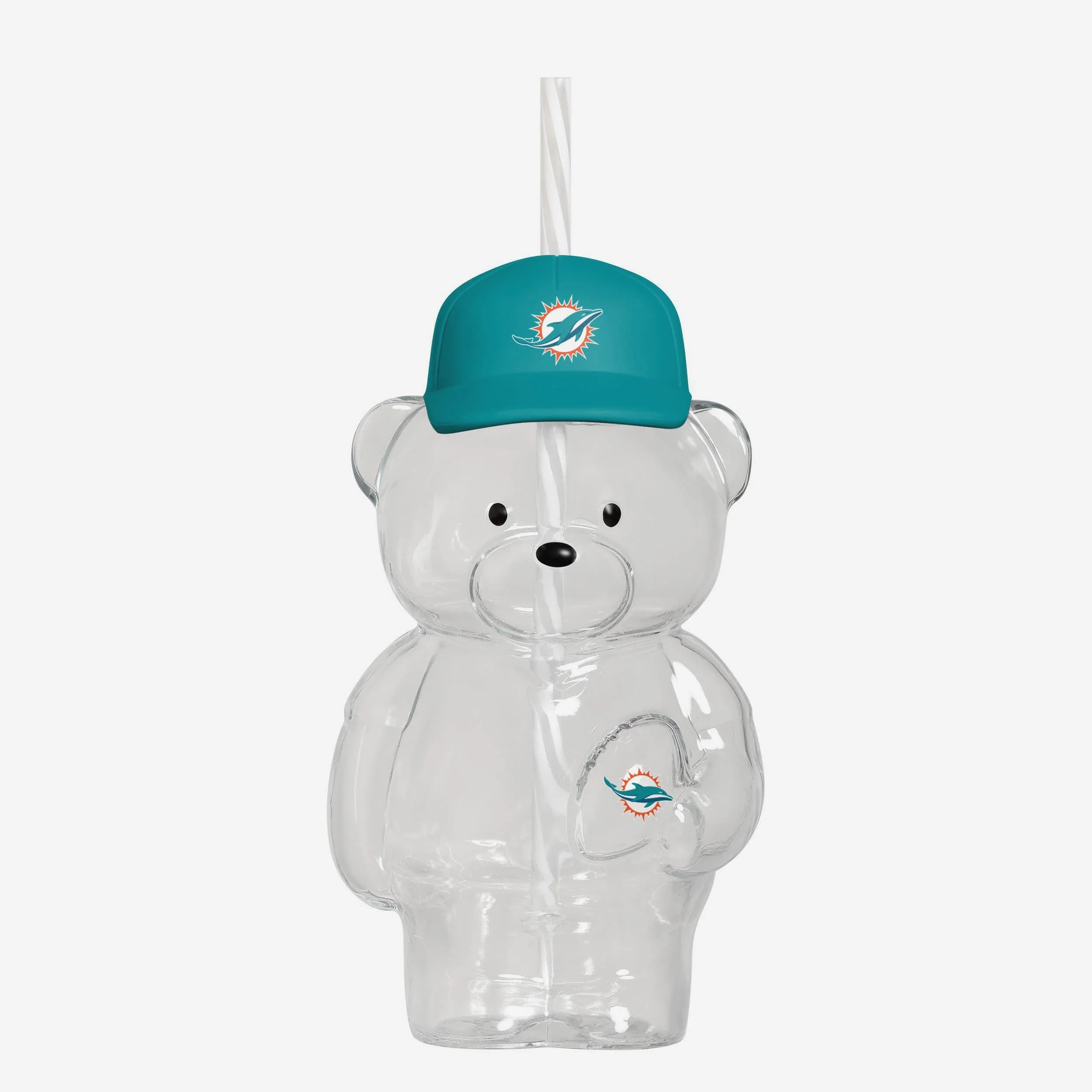 Miami Dolphins Glass Bear Tumbler