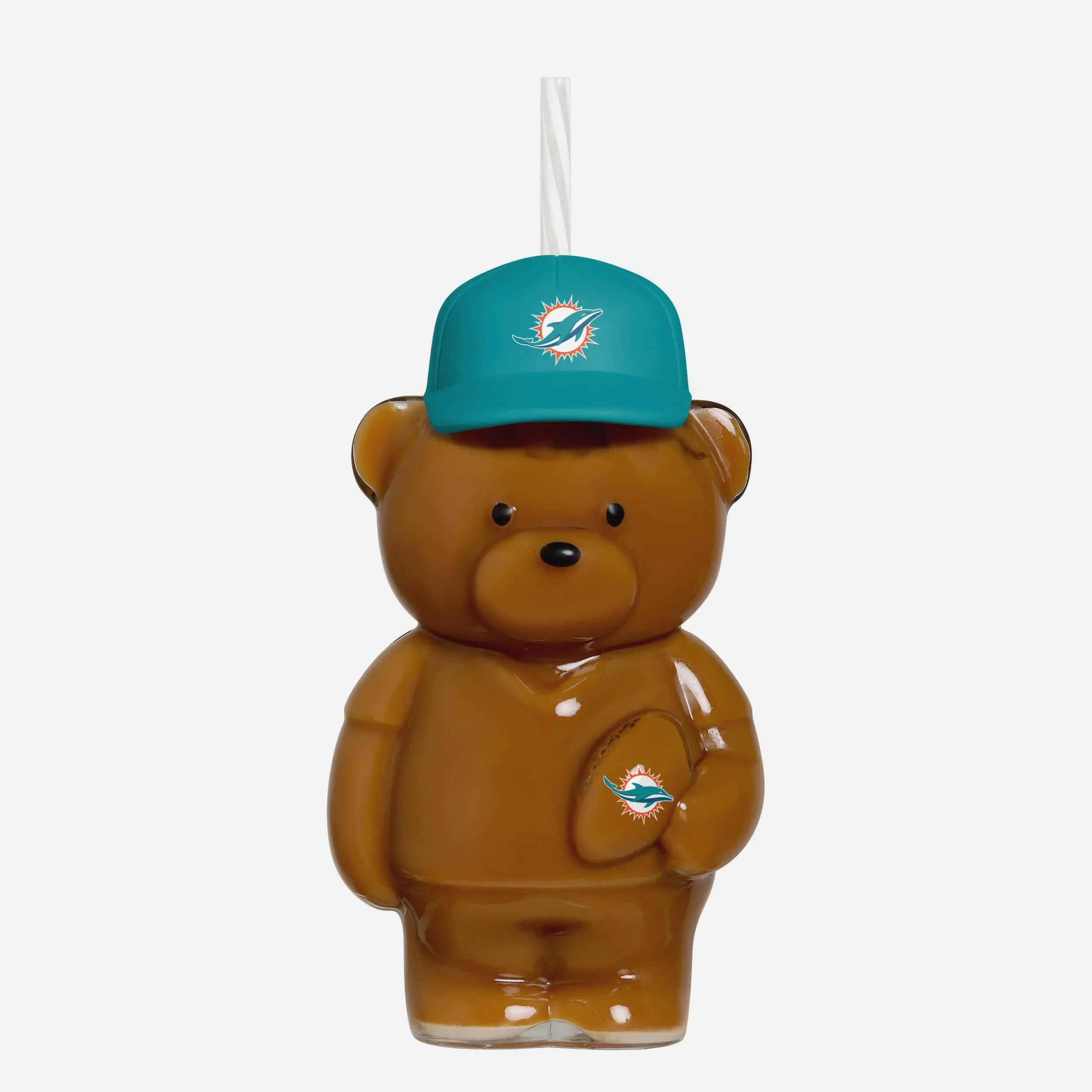 Miami Dolphins Glass Bear Tumbler - Image 2