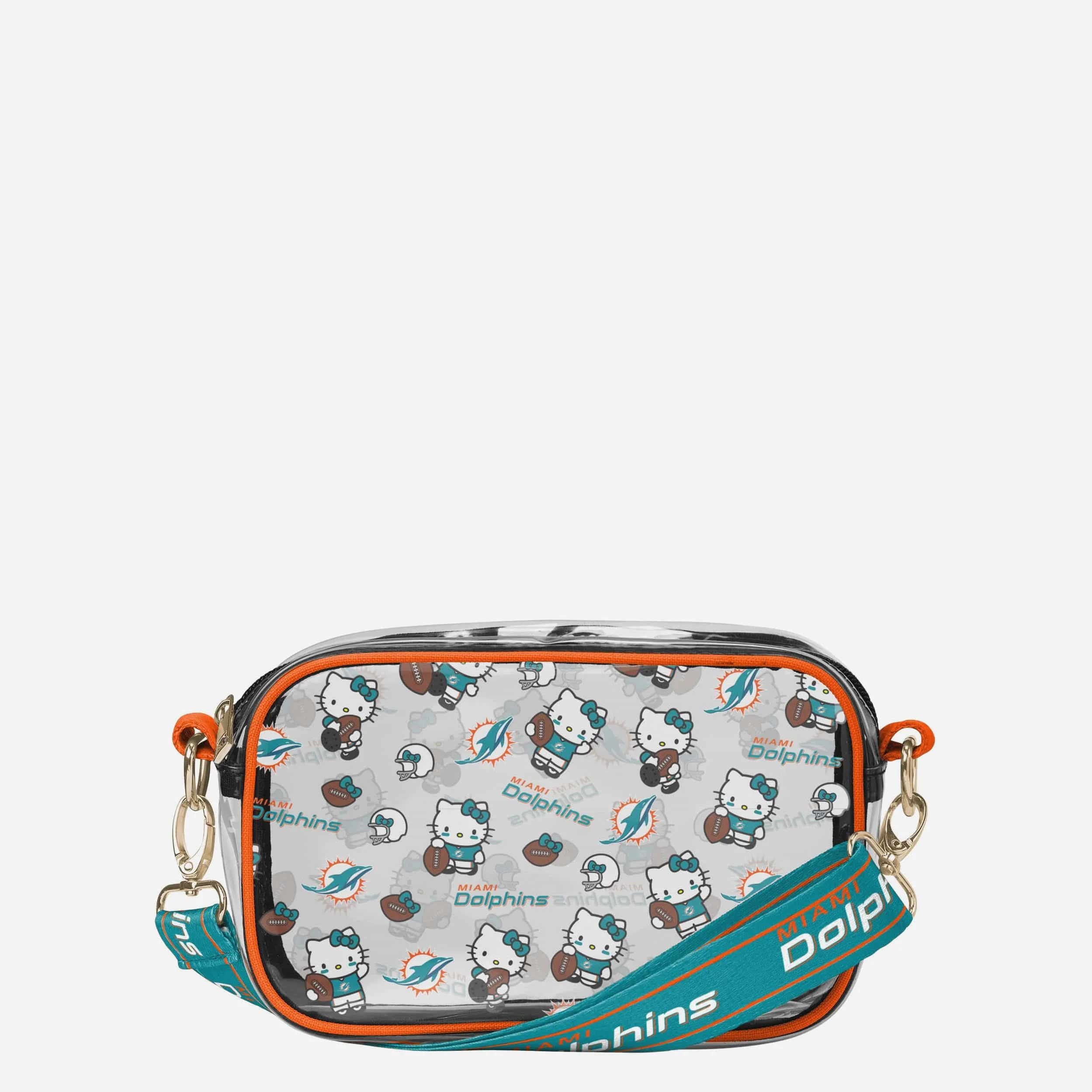 Miami Dolphins Hello Kitty® Clear Crossbody Bag