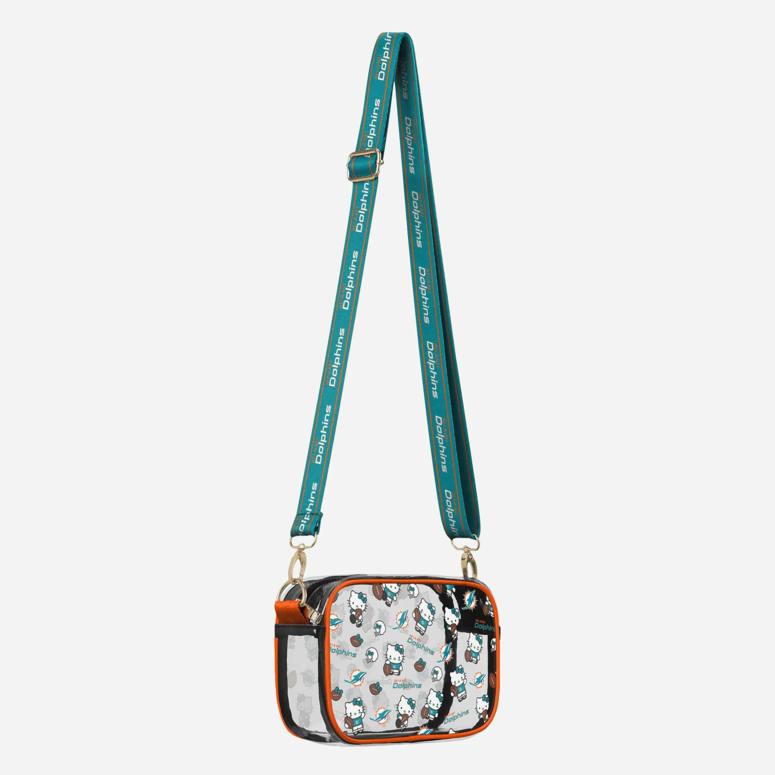 Miami Dolphins Hello Kitty® Clear Crossbody Bag - Image 2