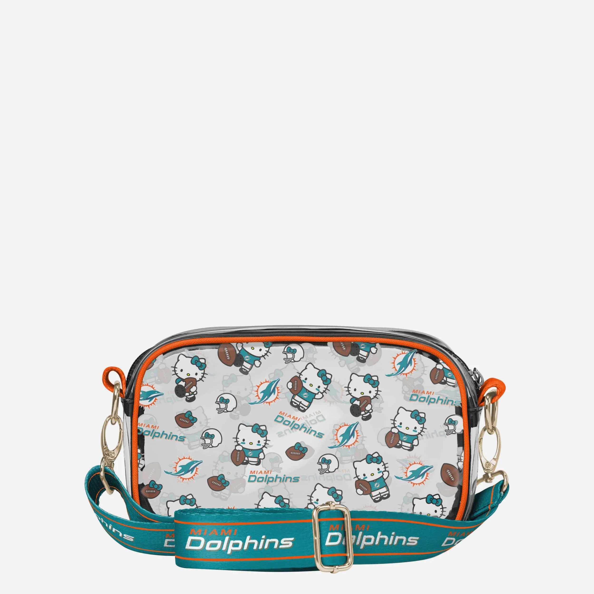 Miami Dolphins Hello Kitty® Clear Crossbody Bag - Image 5