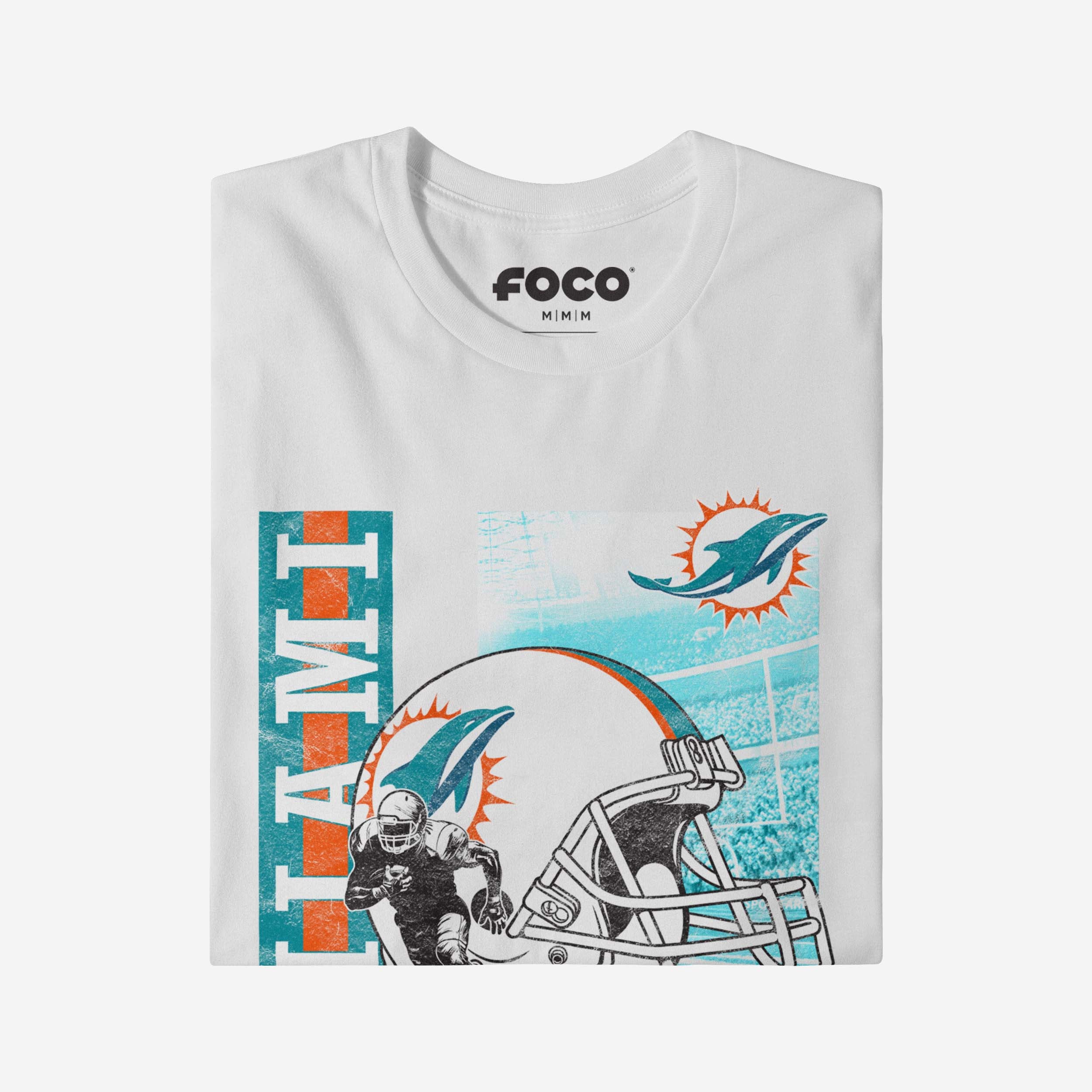 Miami Dolphins Helmet Dash T-Shirt - Image 4