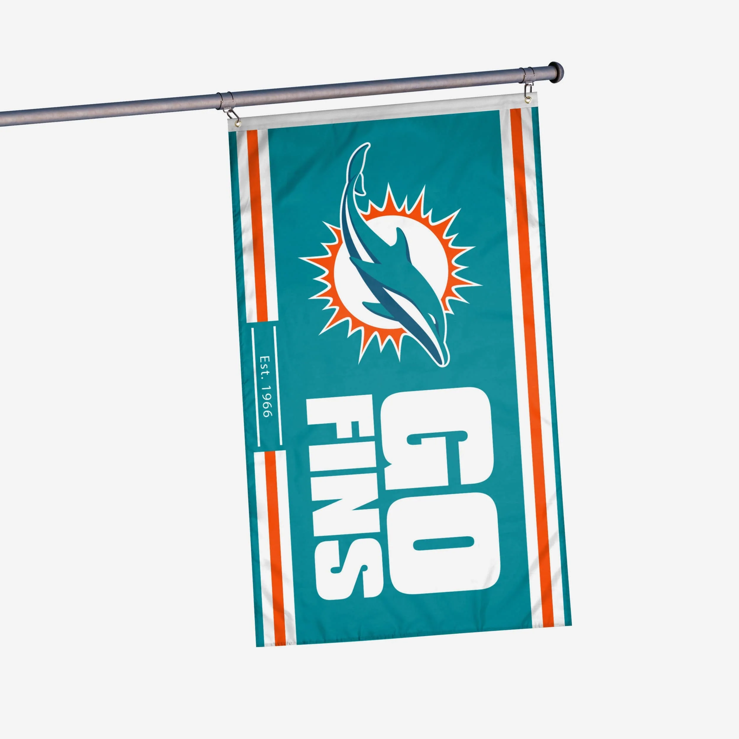 Miami Dolphins Horizontal Slogan Flag