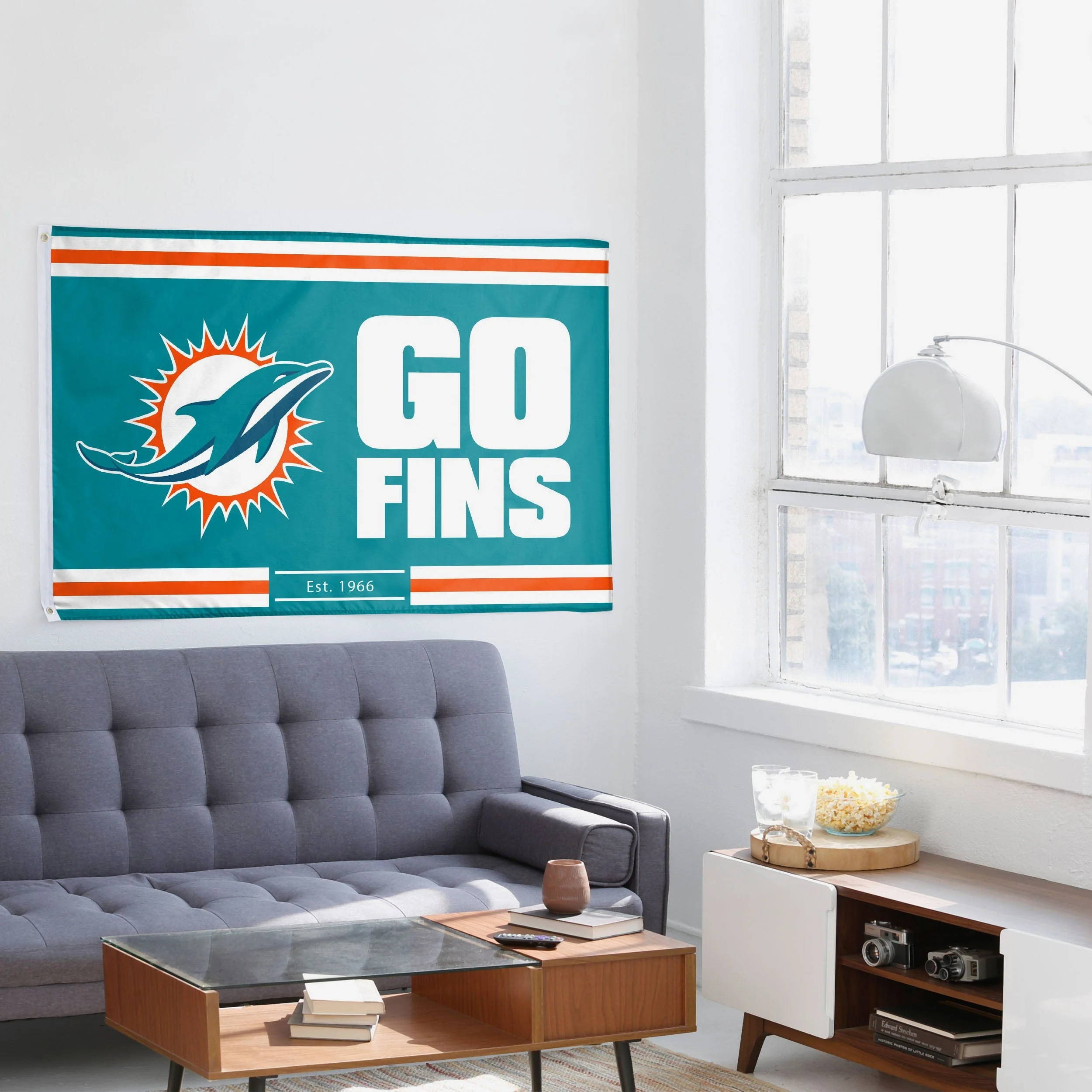 Miami Dolphins Horizontal Slogan Flag - Image 4
