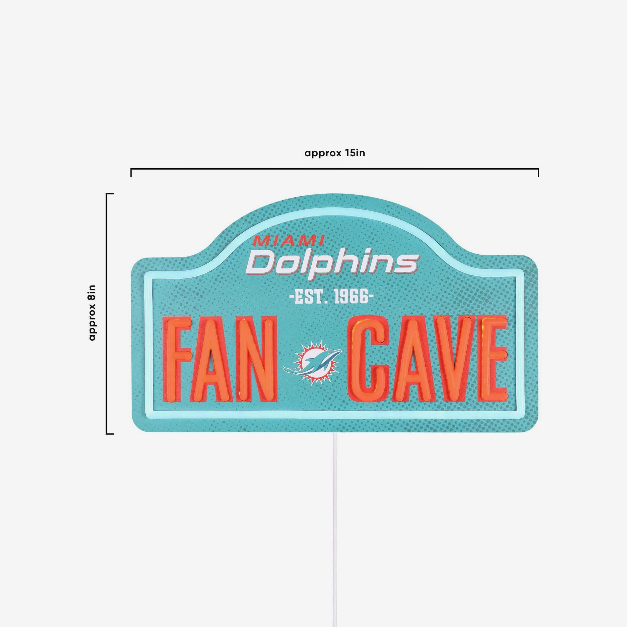 Miami Dolphins LED Neon Fancave Sign - Image 4