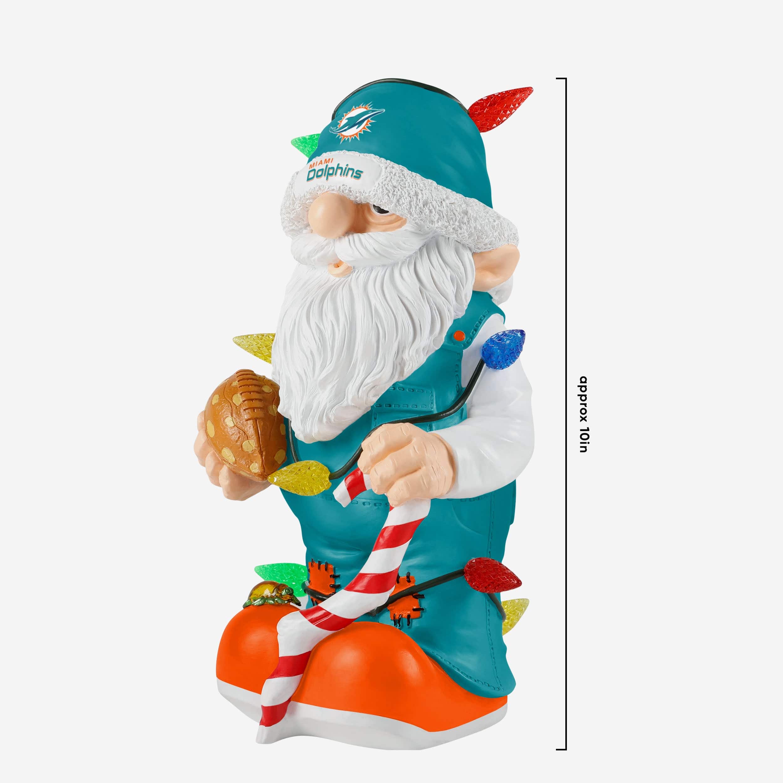 Miami Dolphins Light Up Holiday Gnome - Image 4