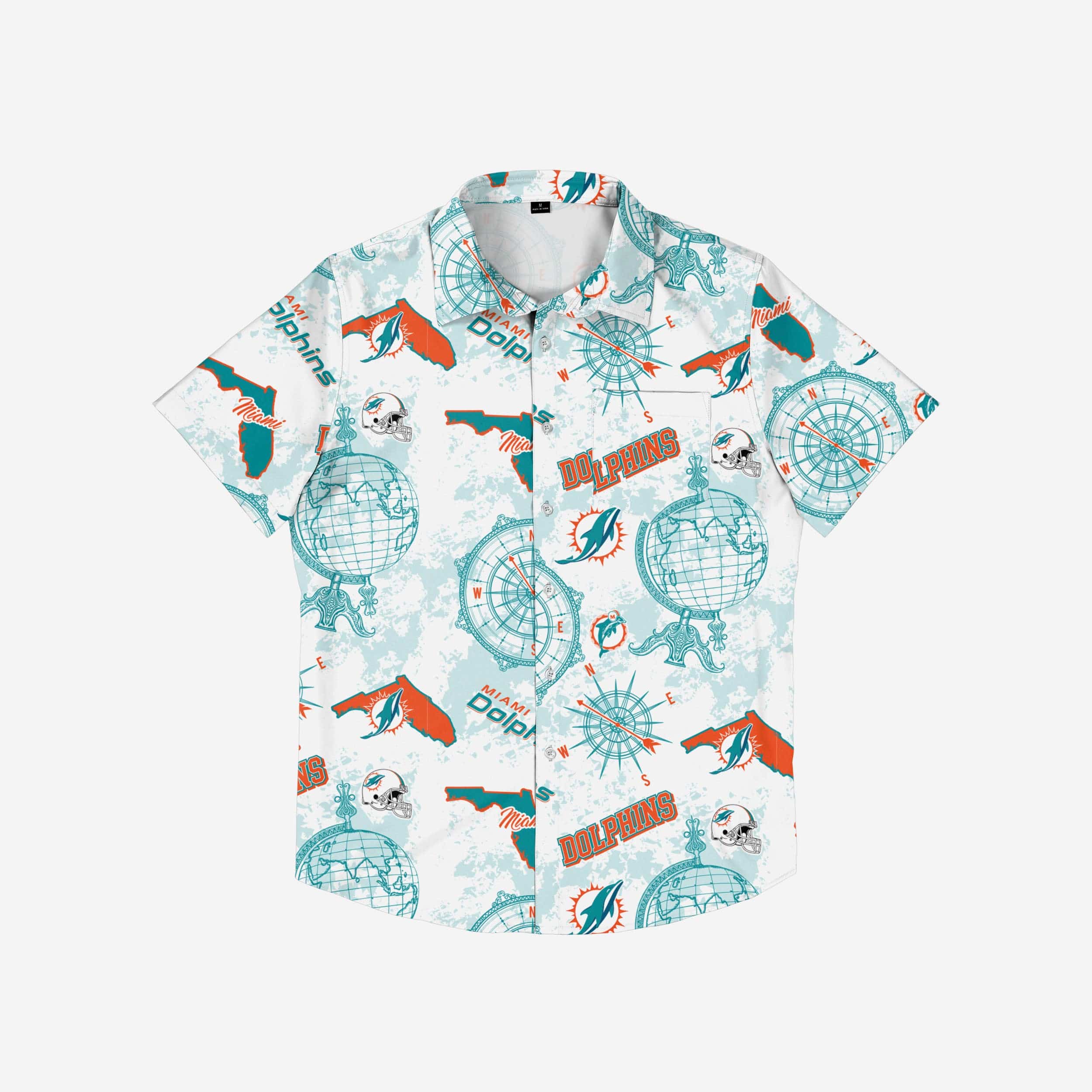 Miami Dolphins Mercader Button Up Shirt - Image 3