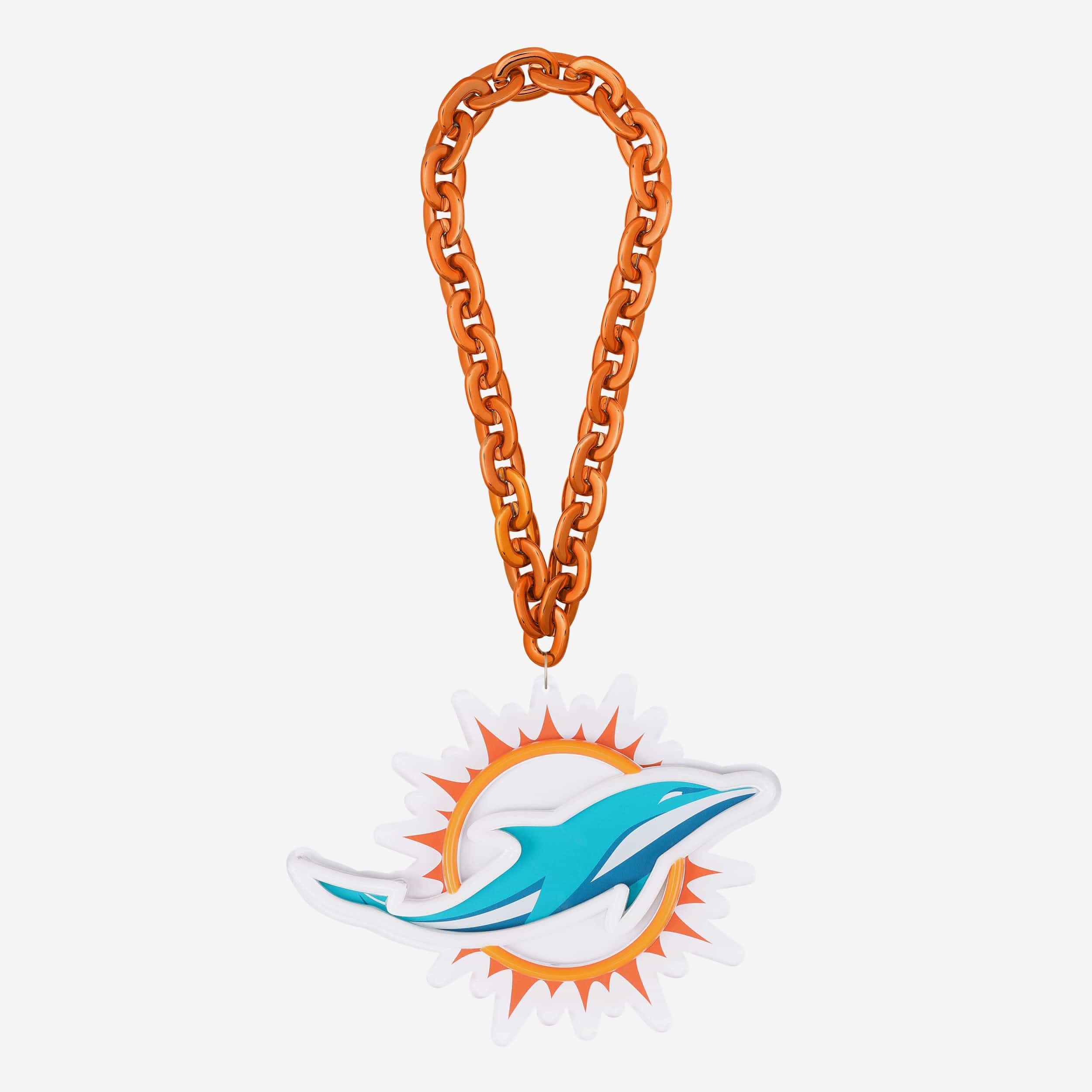 Miami Dolphins Neon Light Up Big Logo Chain