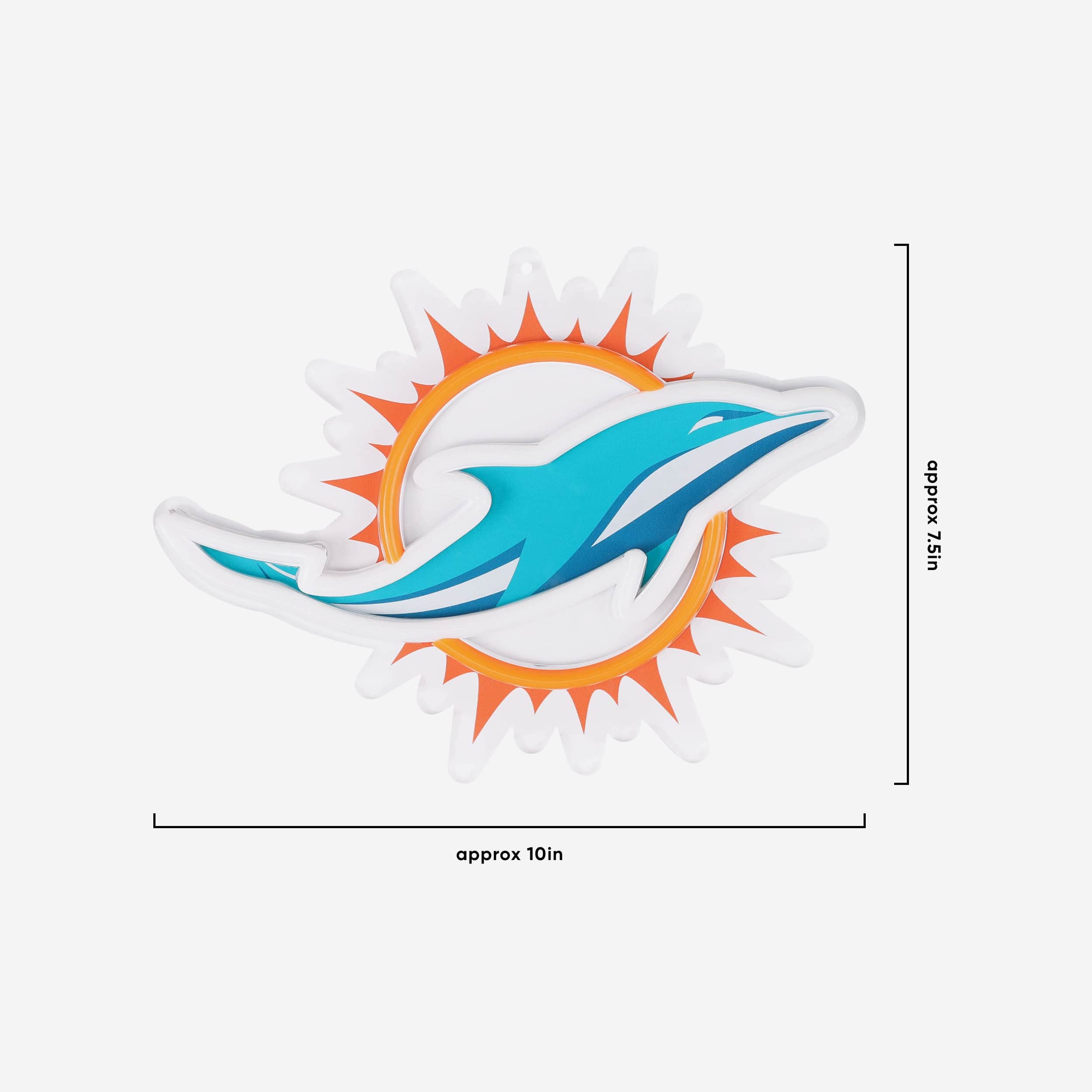 Miami Dolphins Neon Light Up Big Logo Chain - Image 5