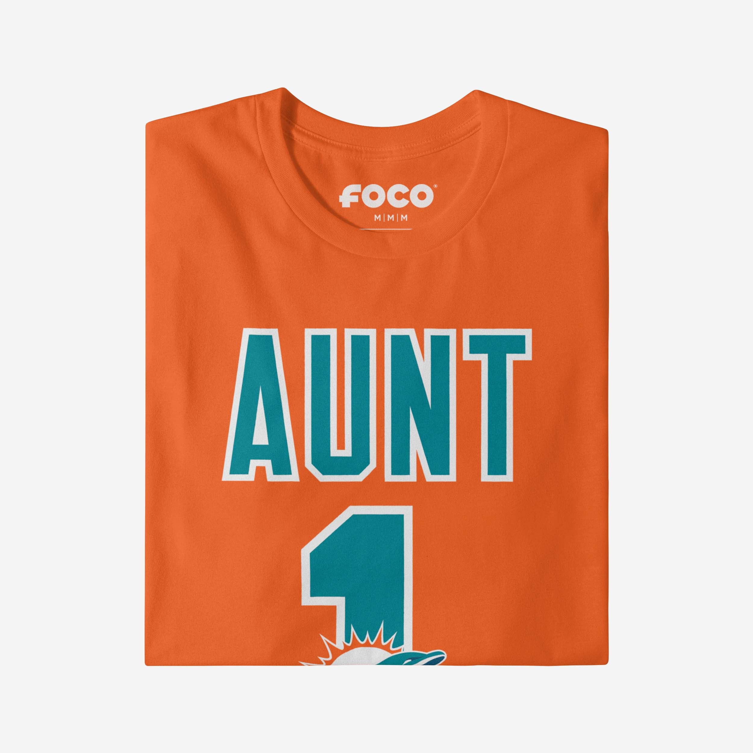 Miami Dolphins Number 1 Aunt T-Shirt - Image 4