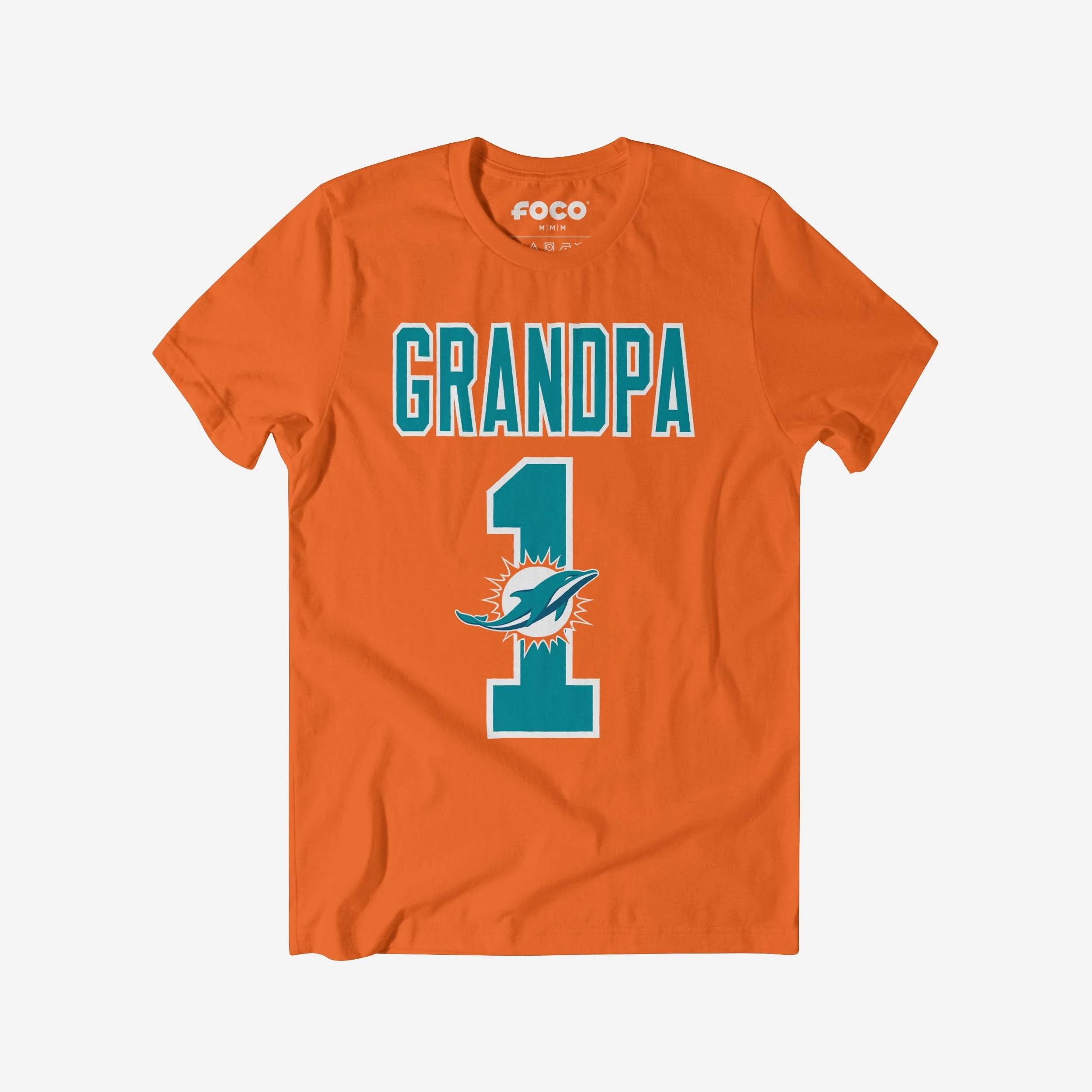 Miami Dolphins Number 1 Grandpa T-Shirt