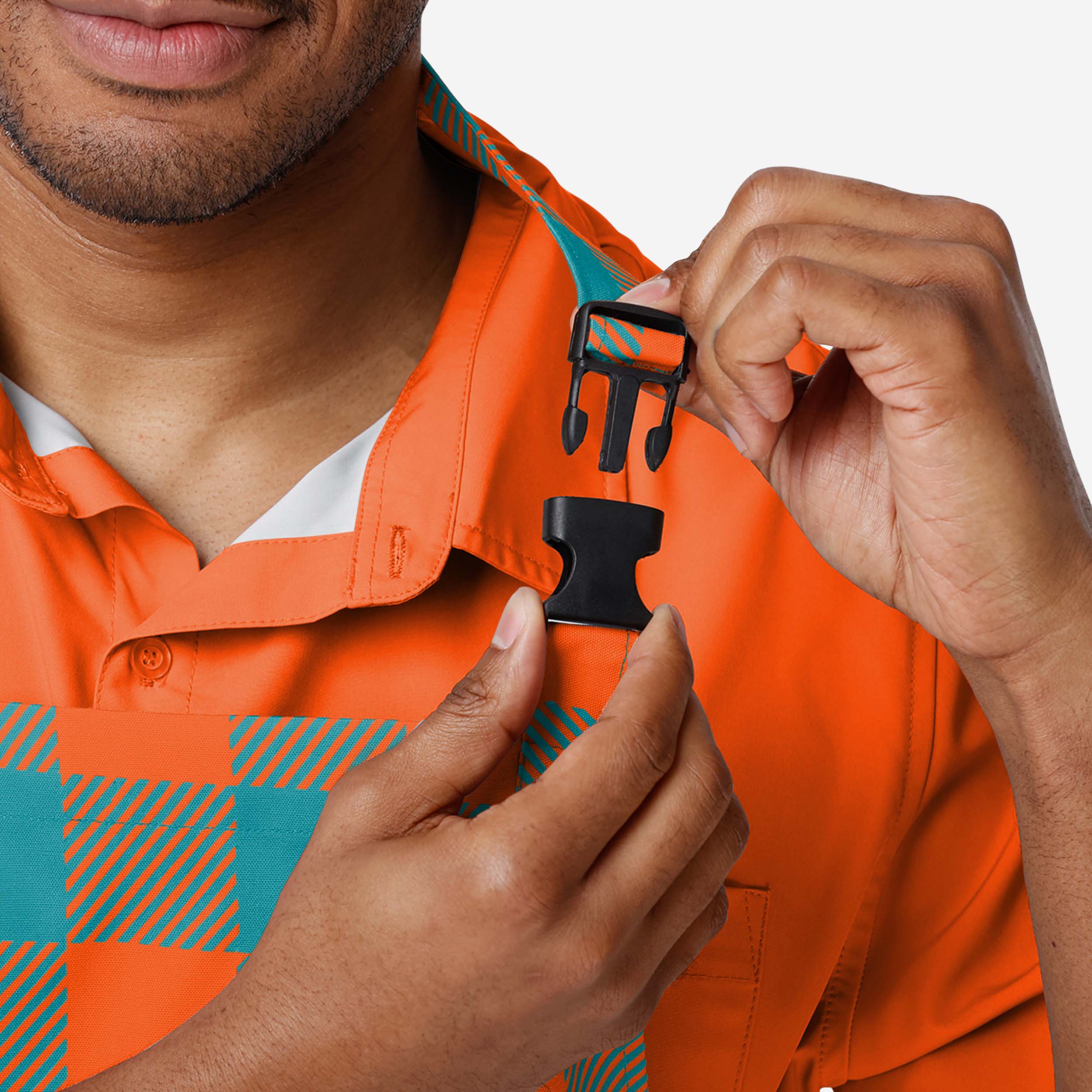 Miami Dolphins Plaid Apron - Image 3