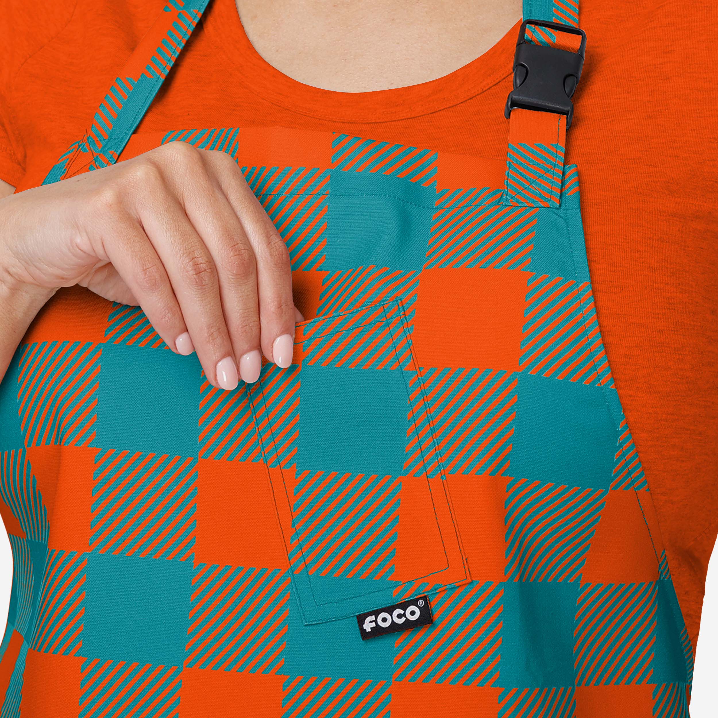 Miami Dolphins Plaid Apron - Image 4