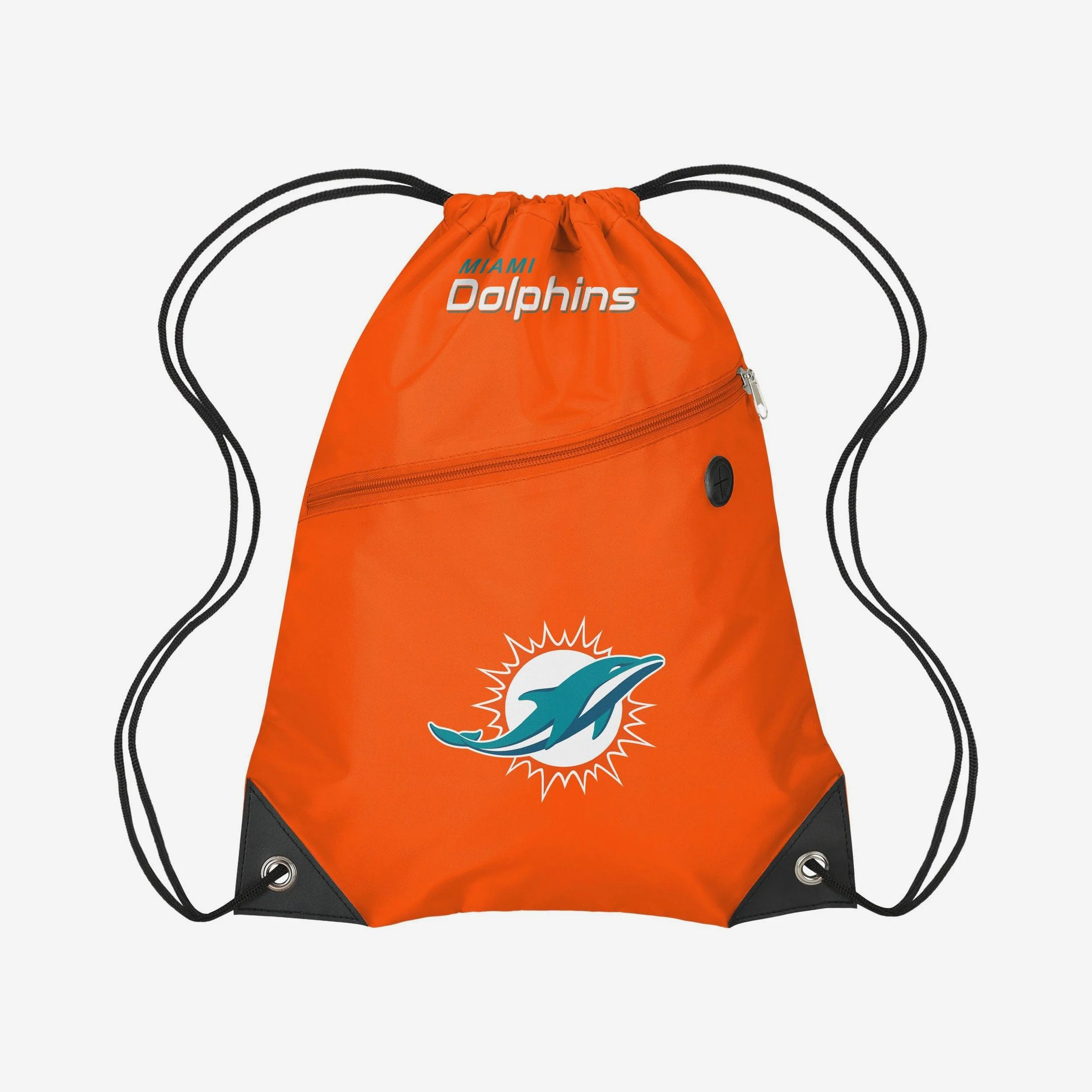 Miami Dolphins Pocket Drawstring Backpack
