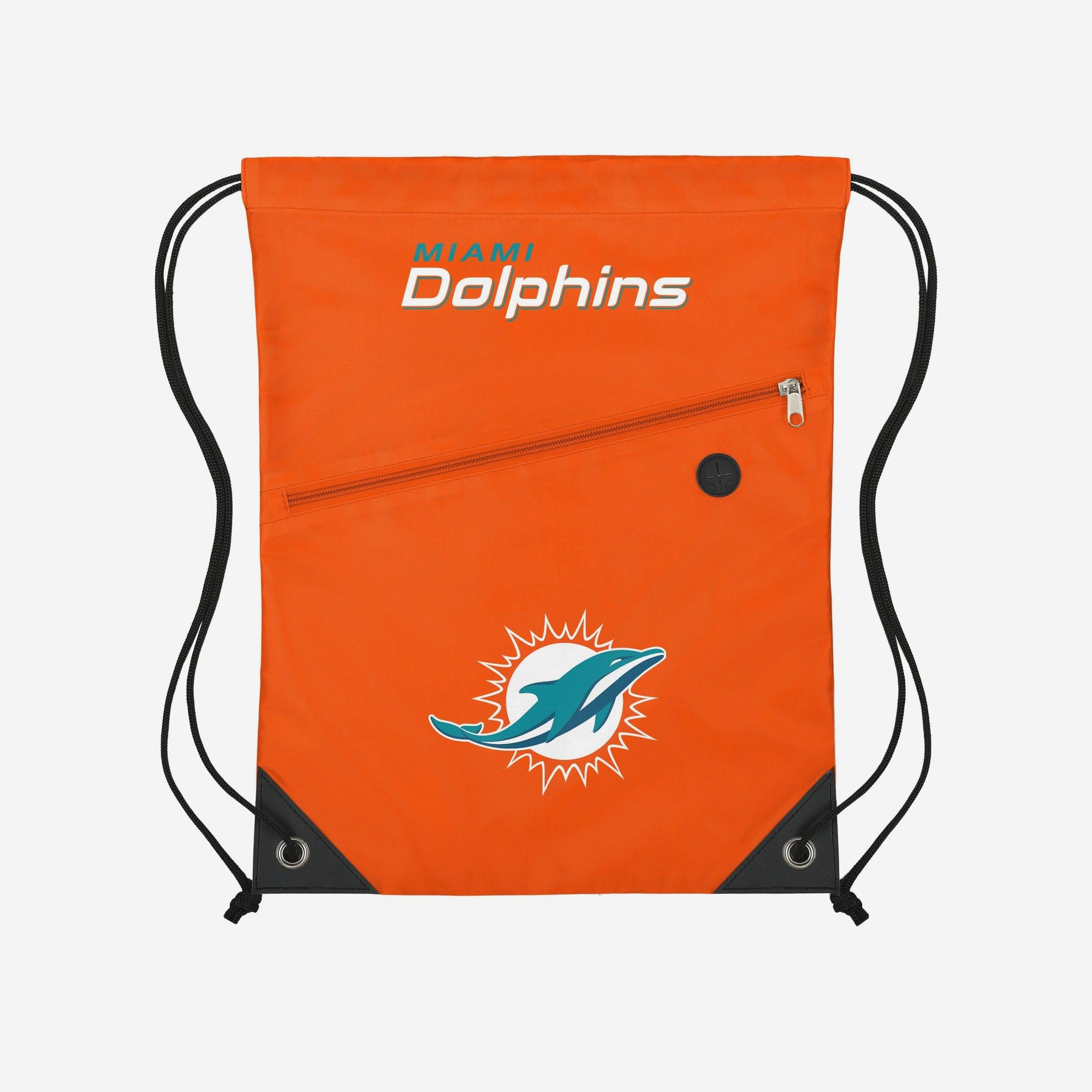 Miami Dolphins Pocket Drawstring Backpack - Image 2