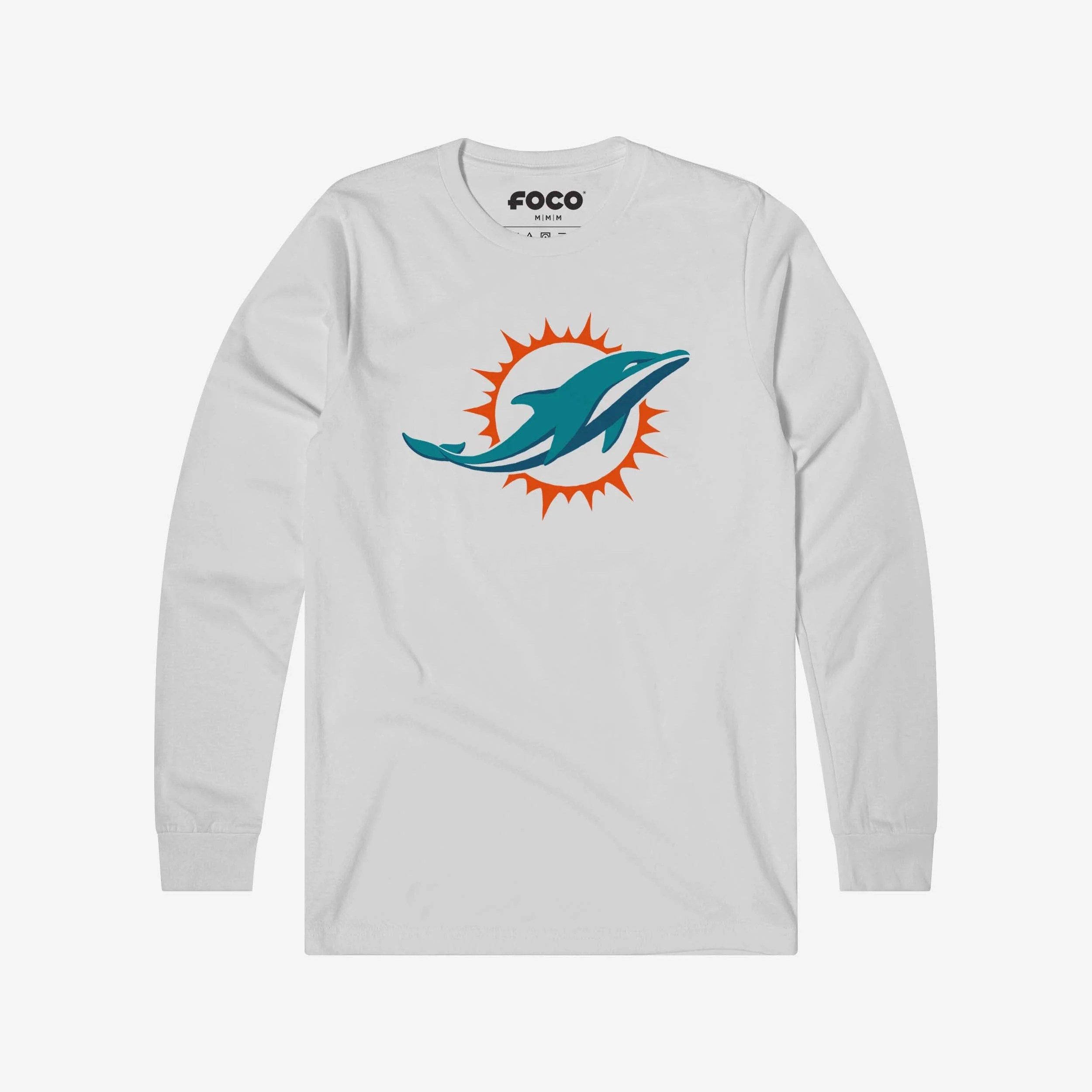 Miami Dolphins Primary Logo Long Sleeve T-Shirt - Image 13