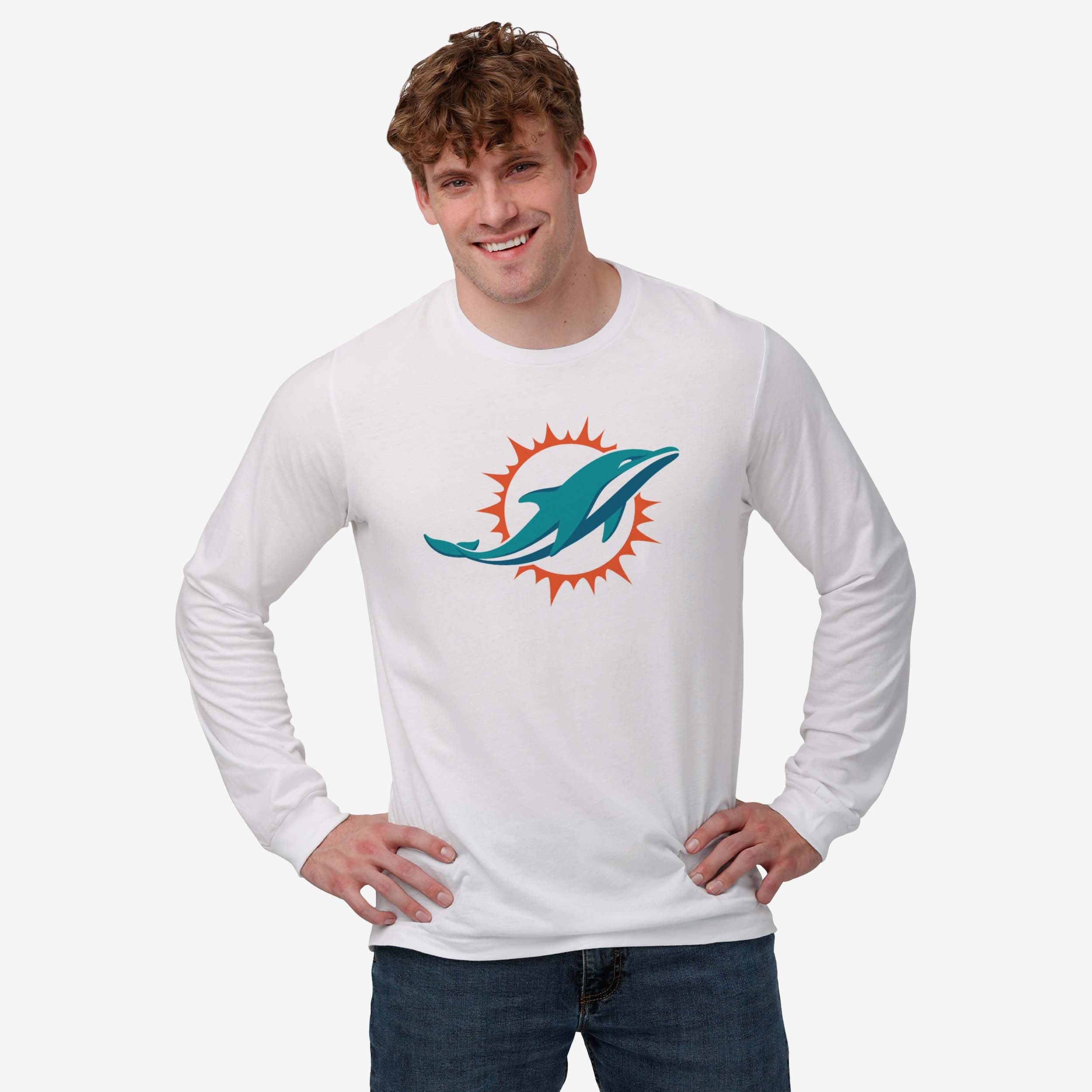 Miami Dolphins Primary Logo Long Sleeve T-Shirt - Image 14