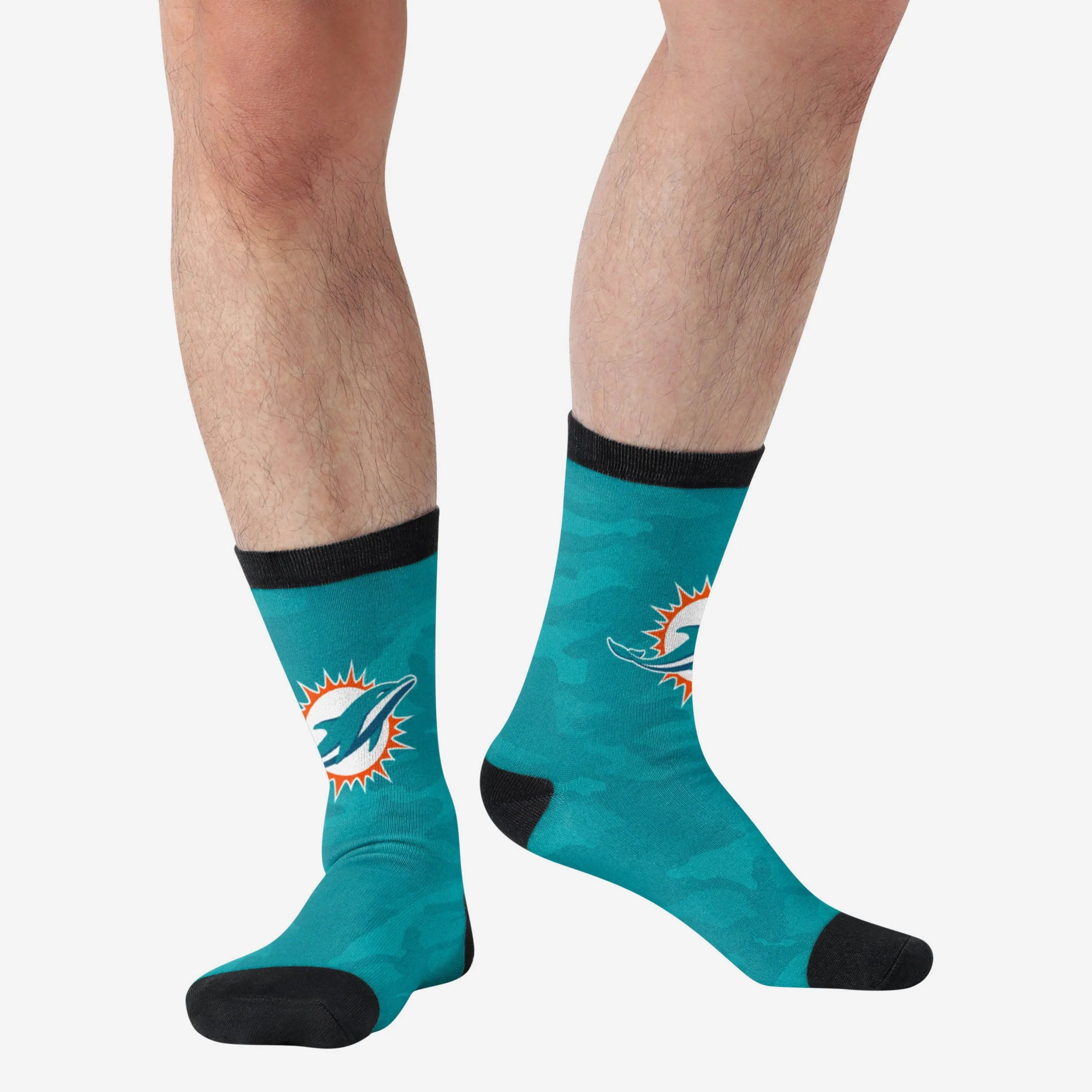 Miami Dolphins Printed Camo Socks - Image 2