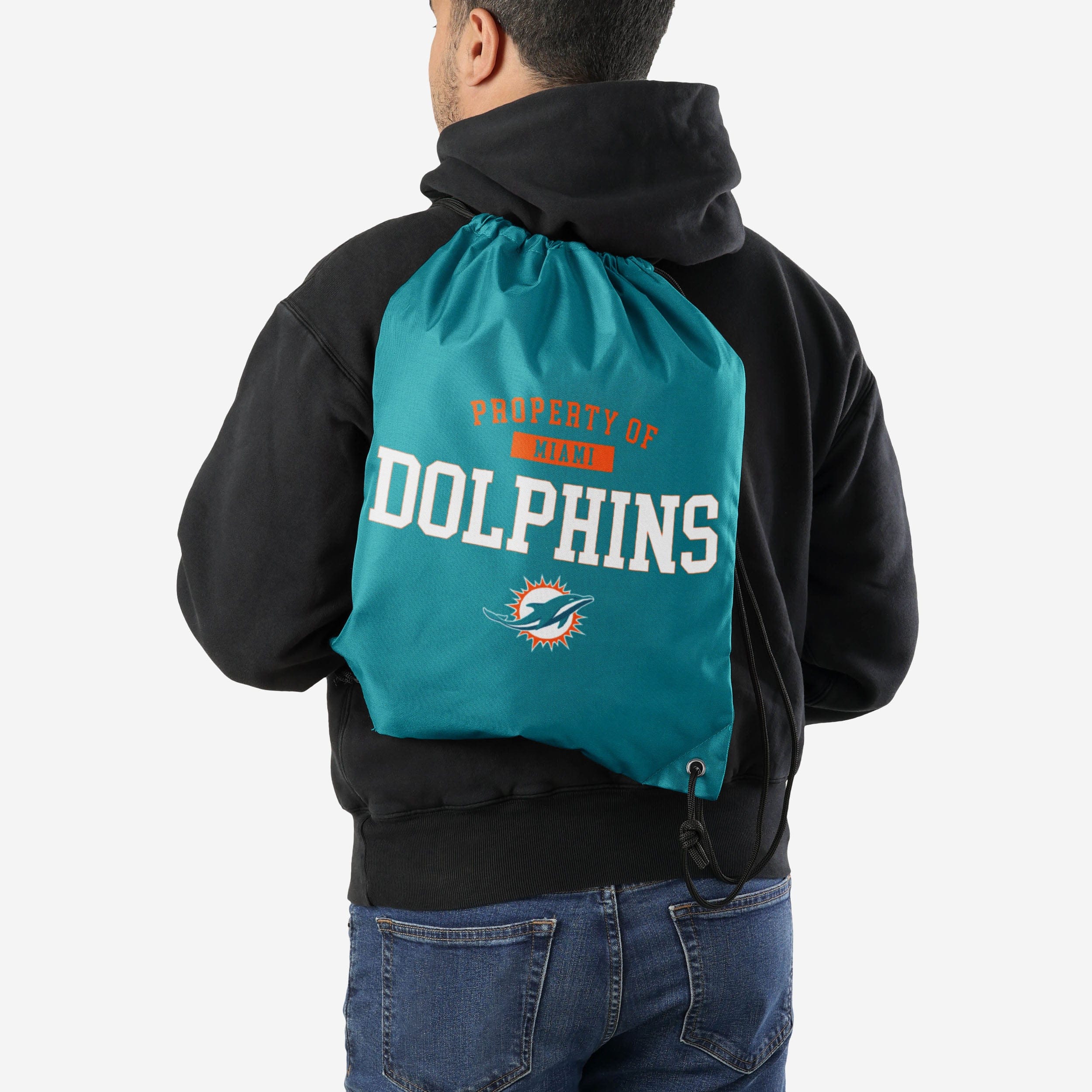 Miami Dolphins Property Of Drawstring Backpack - Image 2