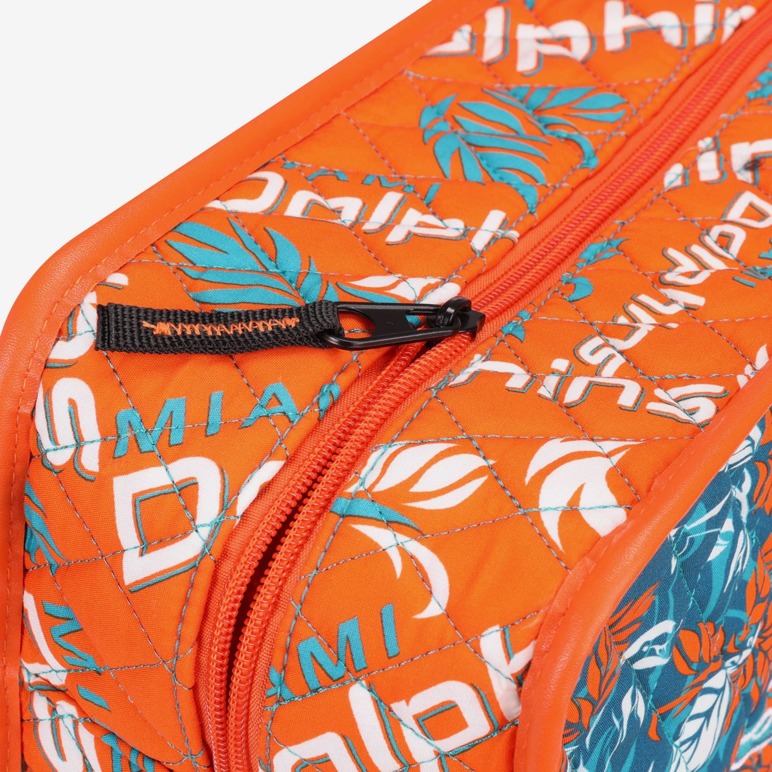 Miami Dolphins Quilted Printed Cosmetic Bag - Image 4